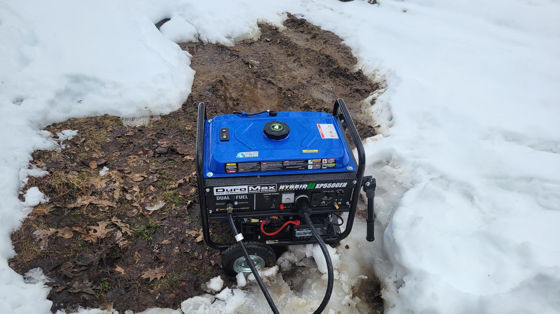 XP5500HX 5,500-Watt Dual Fuel Portable Generator - Gas & Propane, Electric Start, RV & Emergency Ready customer photo 1