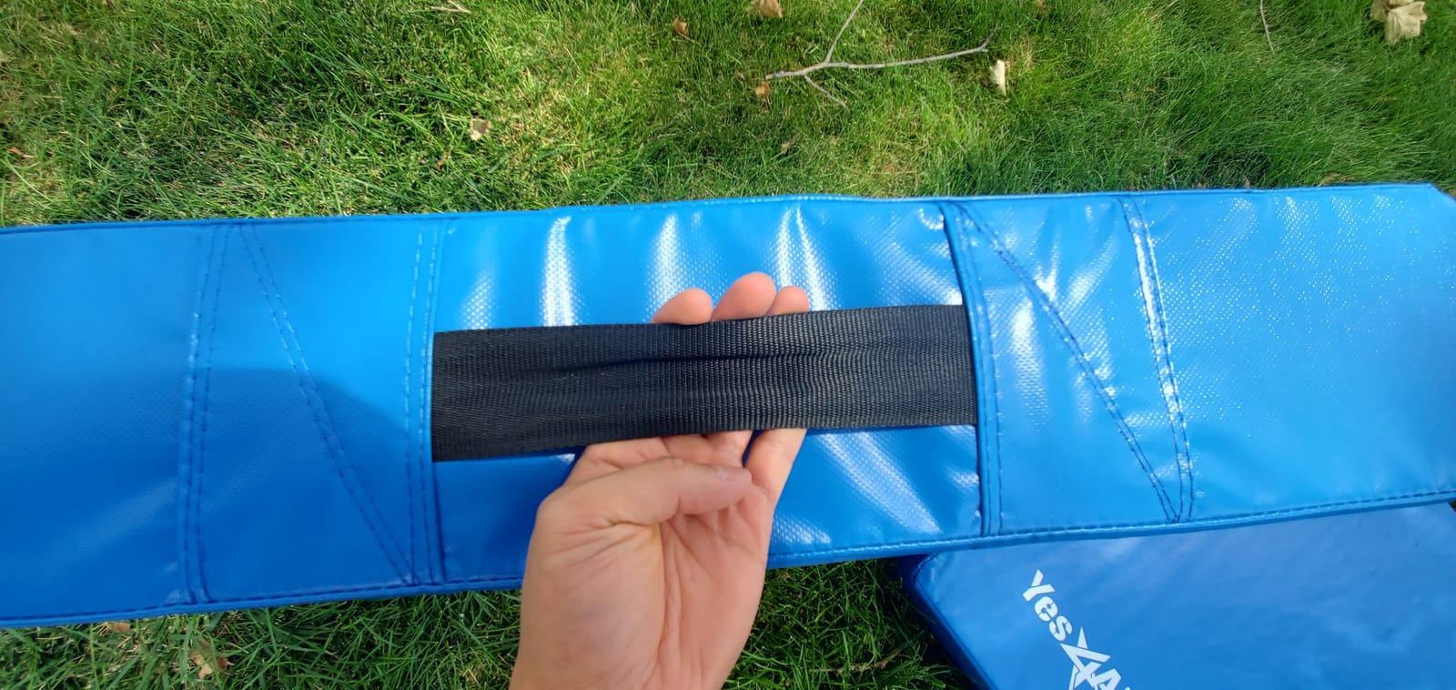 Yes4All Silencer Drop Pads/Weightlifting Drop Pads with PVC Cover & Easy Carry Handles - Sold in Pairs customer photo 1