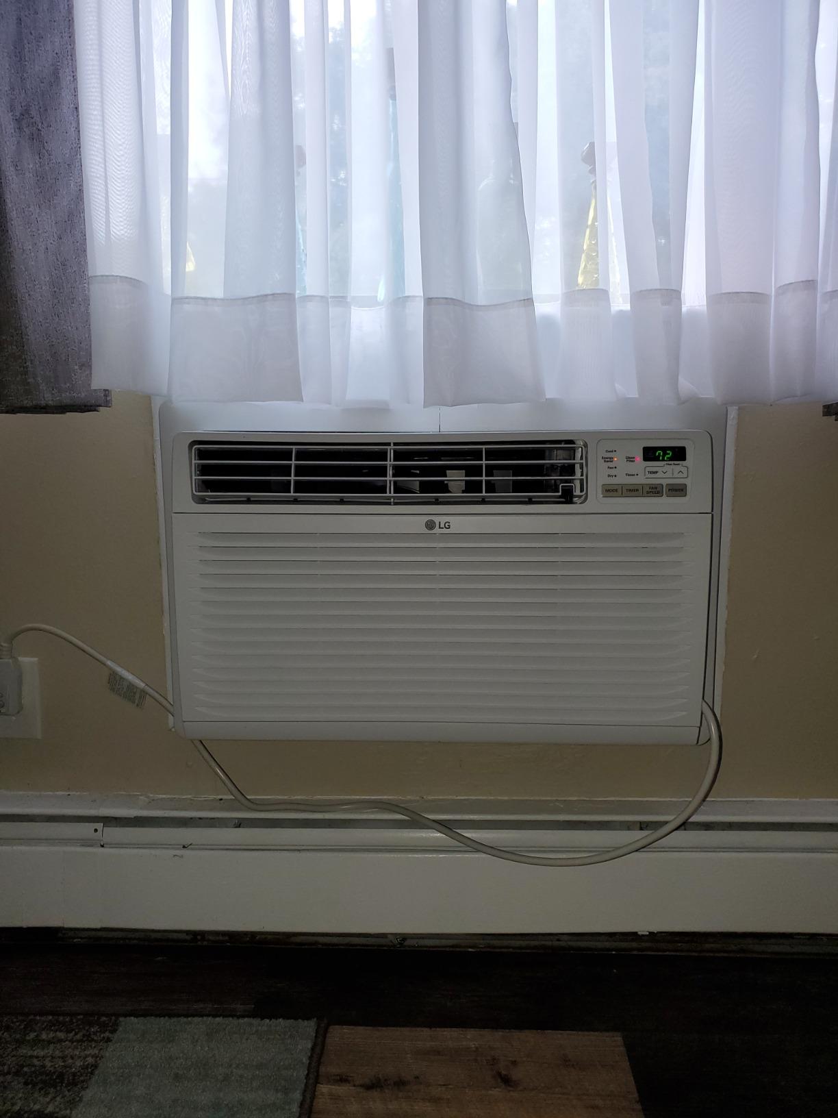 LG 14,000 BTU Through the Wall Air Conditioner, 230/208V, Cools 700 Sq.Ft. for Bedroom, Living Room, Apartment, Electronic Control with Remote, White customer photo 2