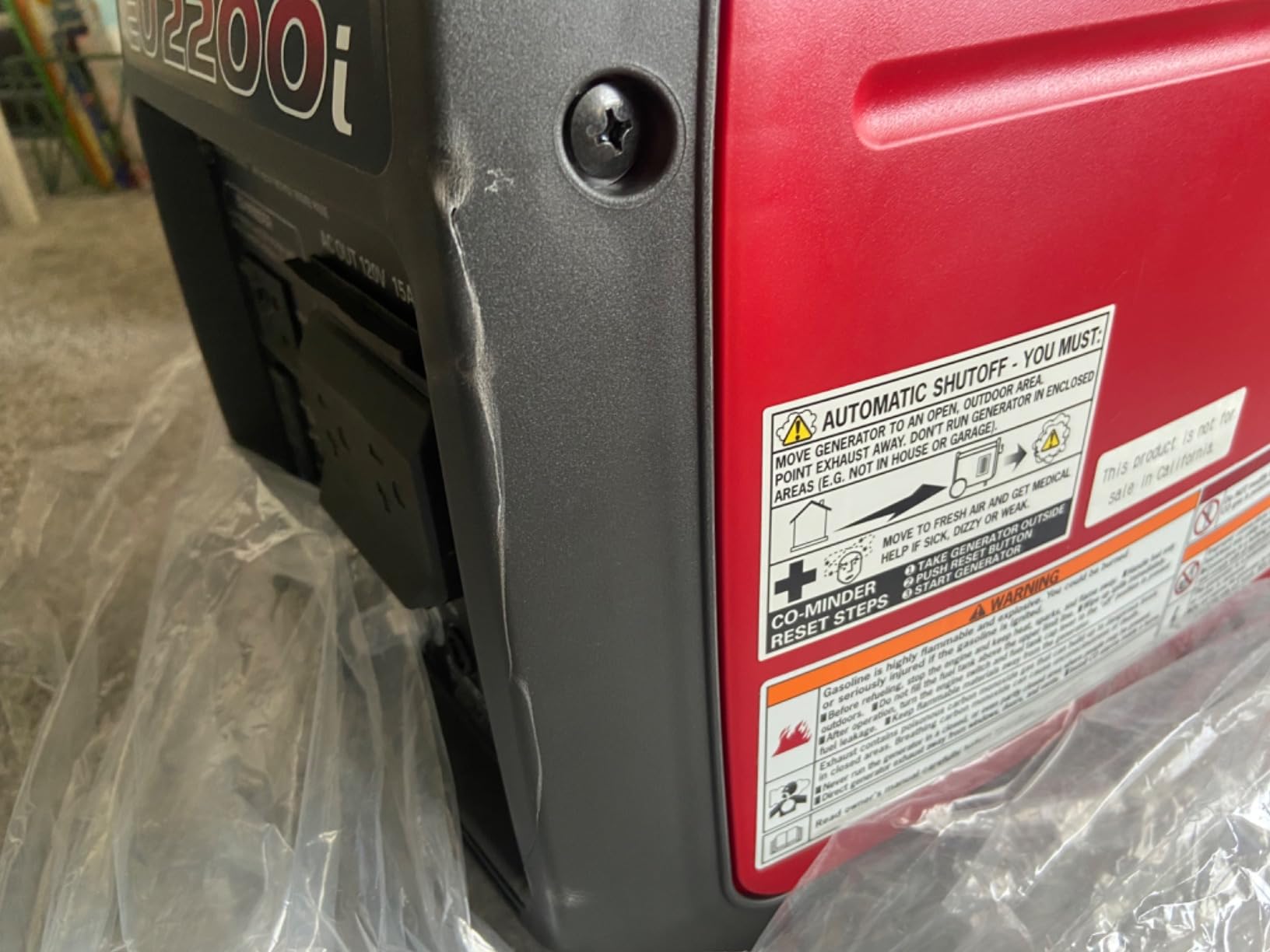 Honda EU2200i Companion 2200 Watt Inverter Generator (EU2200ITAN5) | Super Quiet 120V Gas Powered Portable Generator for Camping or RV Backup Power Supply, Up to 8.1 Hour Run Time customer photo 1