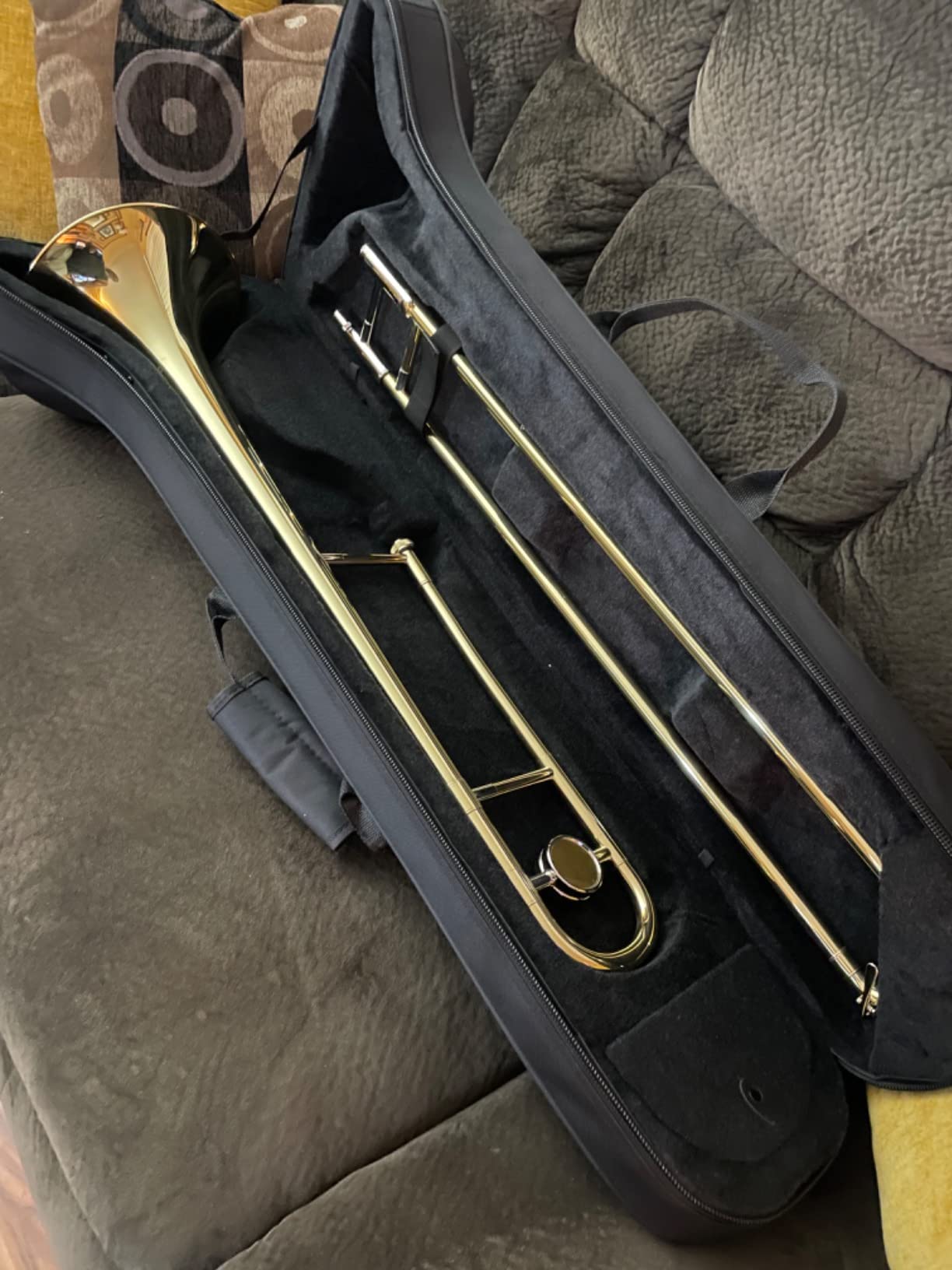 Ashthorpe Bb Tenor Slide Trombone with Nickel Plated Finish - Includes Case, Mouthpiece, Gloves, Cleaning Cloth, Slide Grease customer photo 1