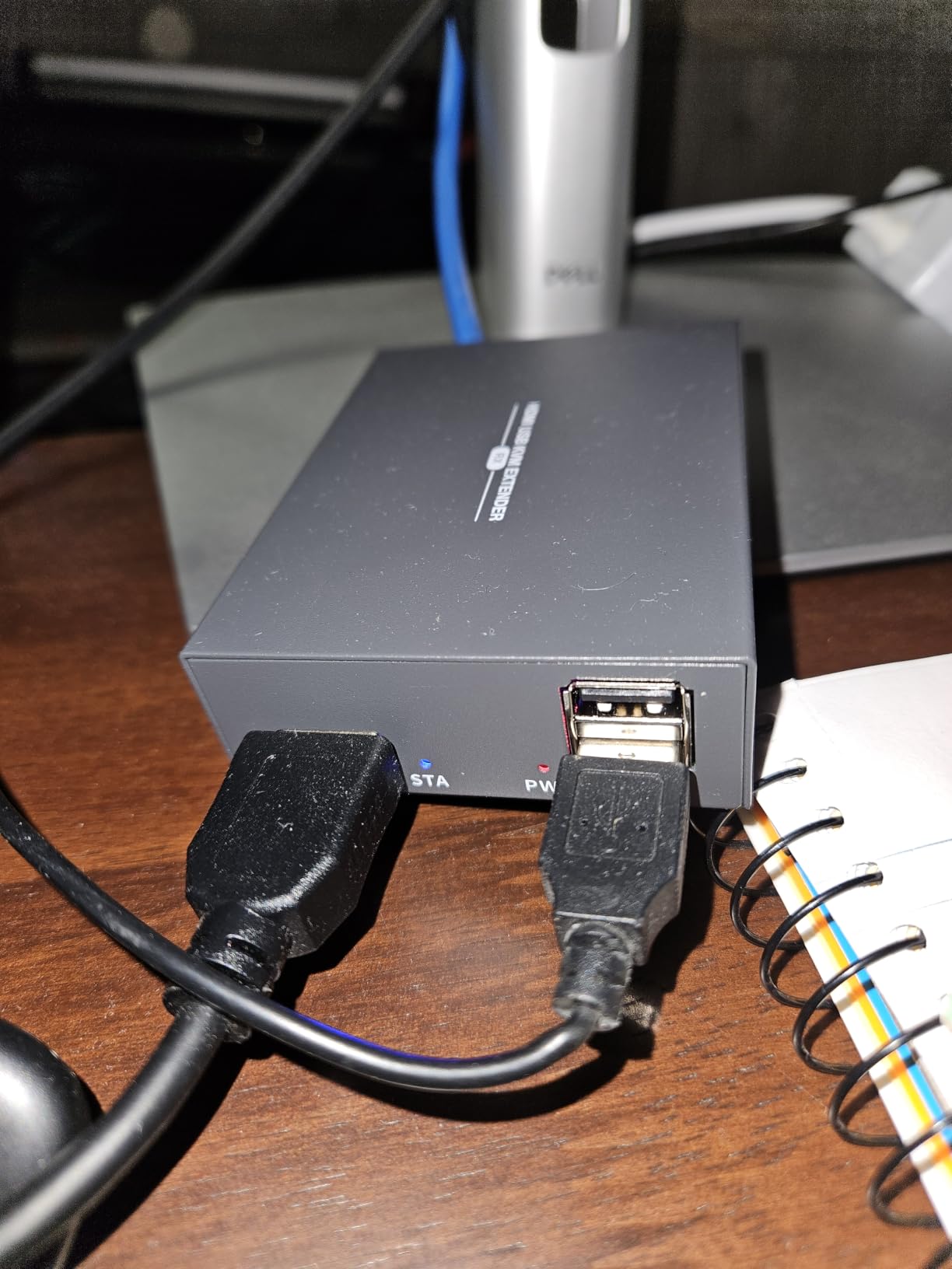 HDMI KVM USB Extender Transmit 1080p HD Video Over Cat5e/6 Ethernet Cable 50m (164ft) for Mouse and Keyboard Control Remote Signals customer photo 2