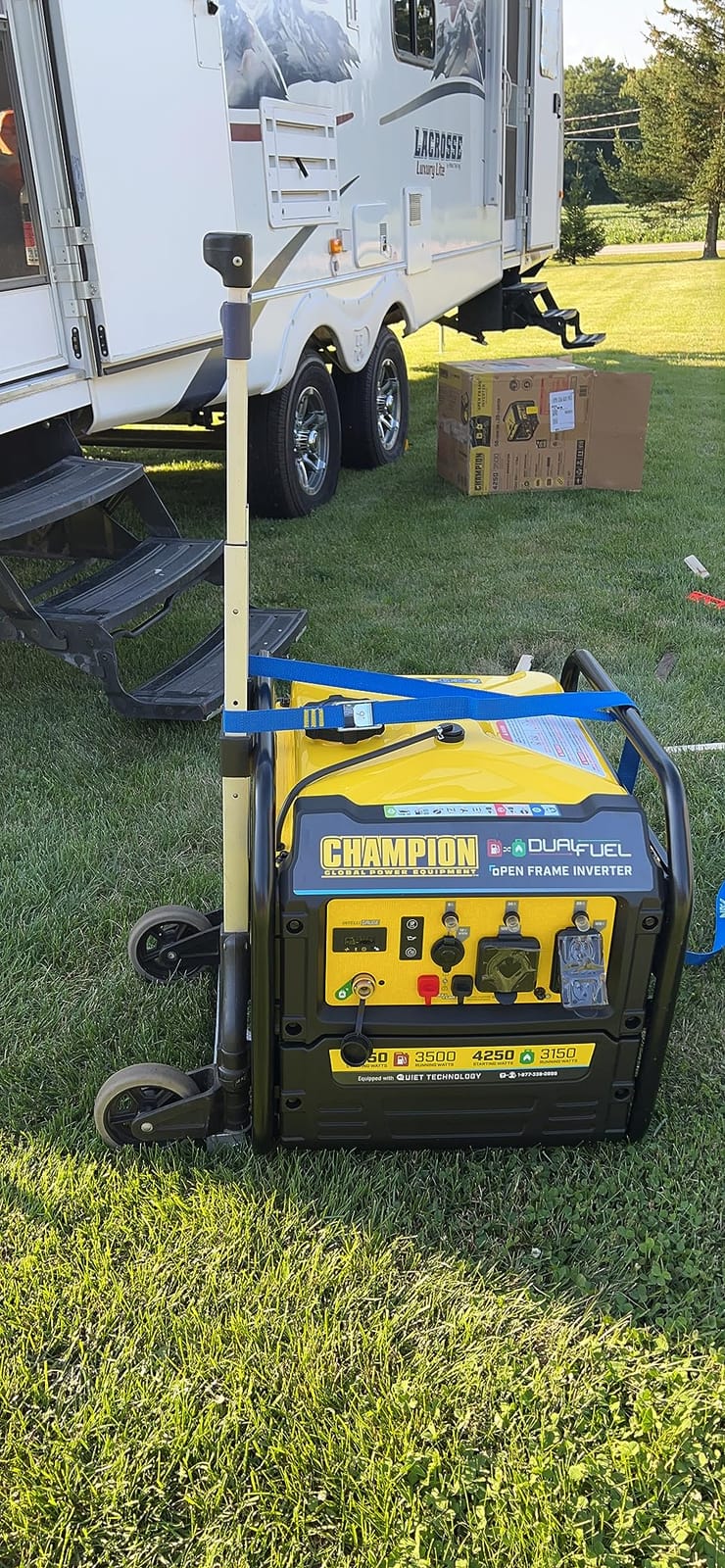 Champion Power Equipment 4250-Watt Dual Fuel RV Ready Portable Open Frame Inverter Generator with Quiet Technology customer photo 2