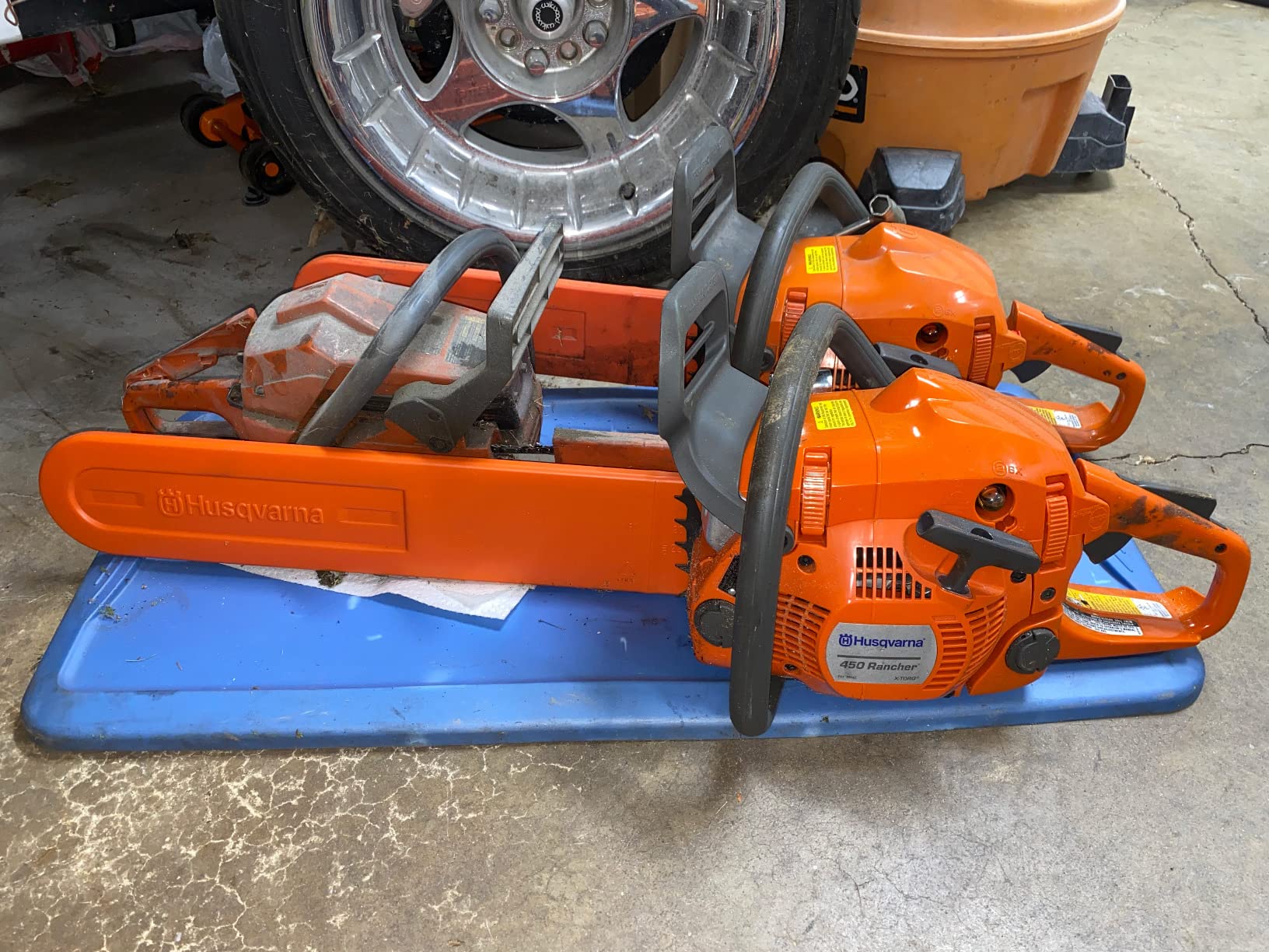 Husqvarna 450 Rancher Gas Chainsaw, 50.2-cc 3.2-HP, 2-Cycle X-Torq Engine, 20 Inch Chainsaw with Automatic Oiler, Smart Start, X-TORQ Engine customer photo 1