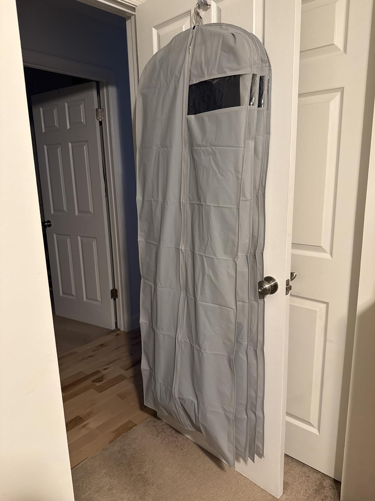 Dress Bags for Gowns Long, 65'' Long Dress Clear Garment Bag(Set of 2, 23.3'' X 65'') customer photo 1