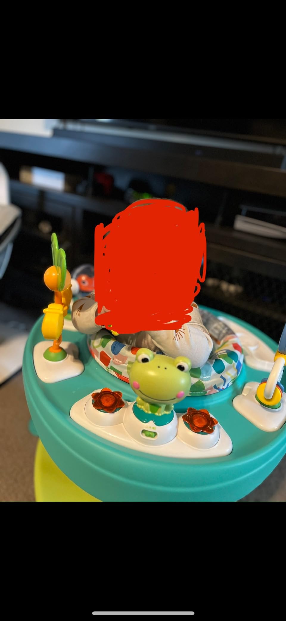 Bright Starts Bounce Bounce Baby 2-in-1 Activity Jumper & Table - Playful Palms customer photo 2