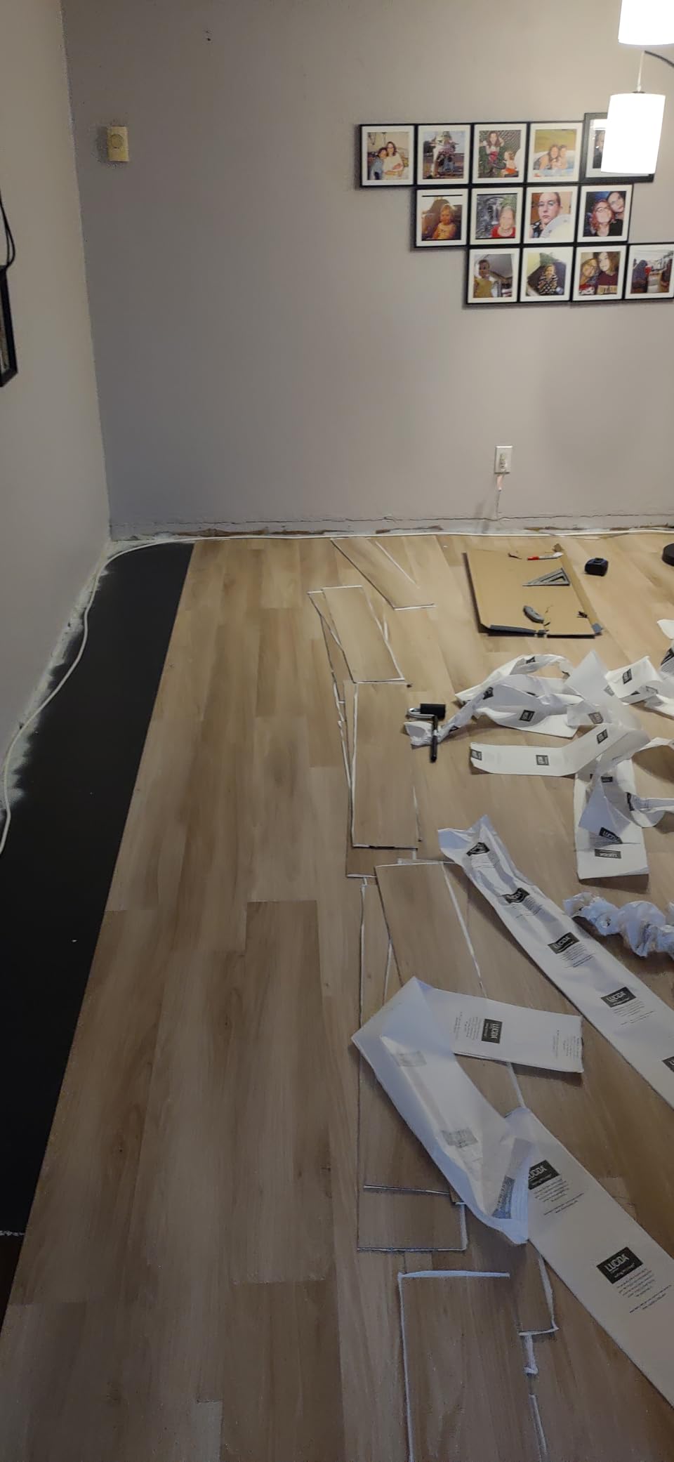 LUCiDA SURFACES Luxury Vinyl Flooring Tiles-Peel and Stick Floor Tile for DIY Installation-36 Wood-Look Planks-Winter-BaseCore-54 Sq. Feet customer photo 2