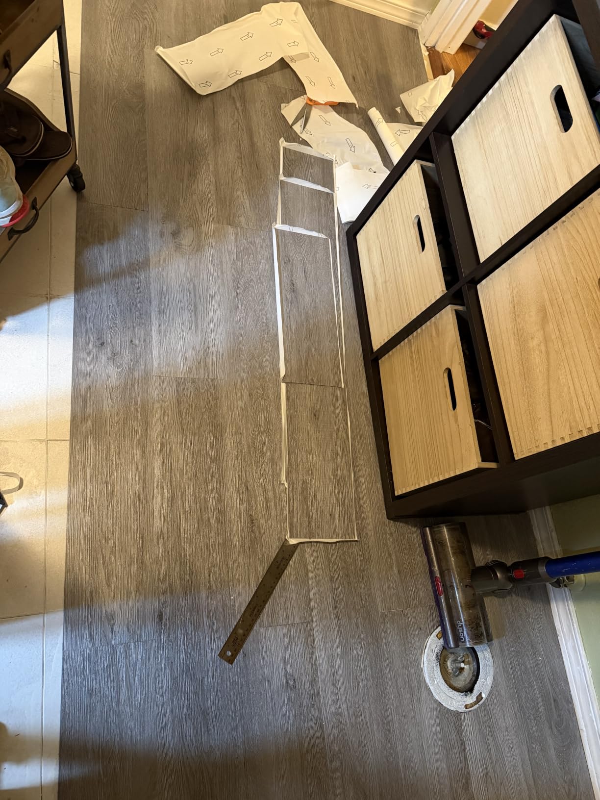 Art3d 36-Pack Wood Texture Peel and Stick Vinyl Flooring Tiles, Light Grey | 18 & 54 sq.ft Options, Rigid Surface Hard Core, Waterproof, Self-Adhesive, Impact Resistant, Fit Indoor Household Spaces customer photo 1