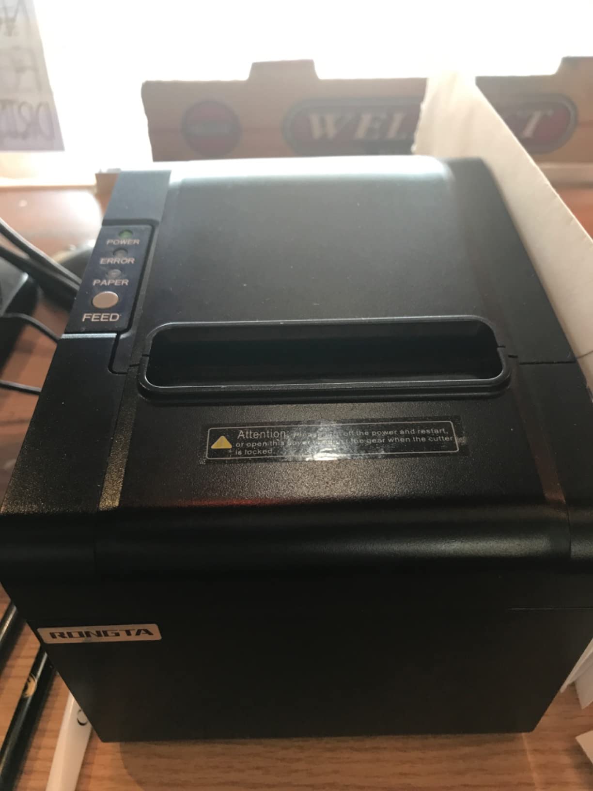 Rongta POS Printer, 80mm USB Thermal Receipt Printer, Restaurant Kitchen Printer with Auto Cutter Support Cash Drawer, USB Serial Ethernet Interface for Windows/Mac/Linux, Do Not Square (RP326) customer photo 2