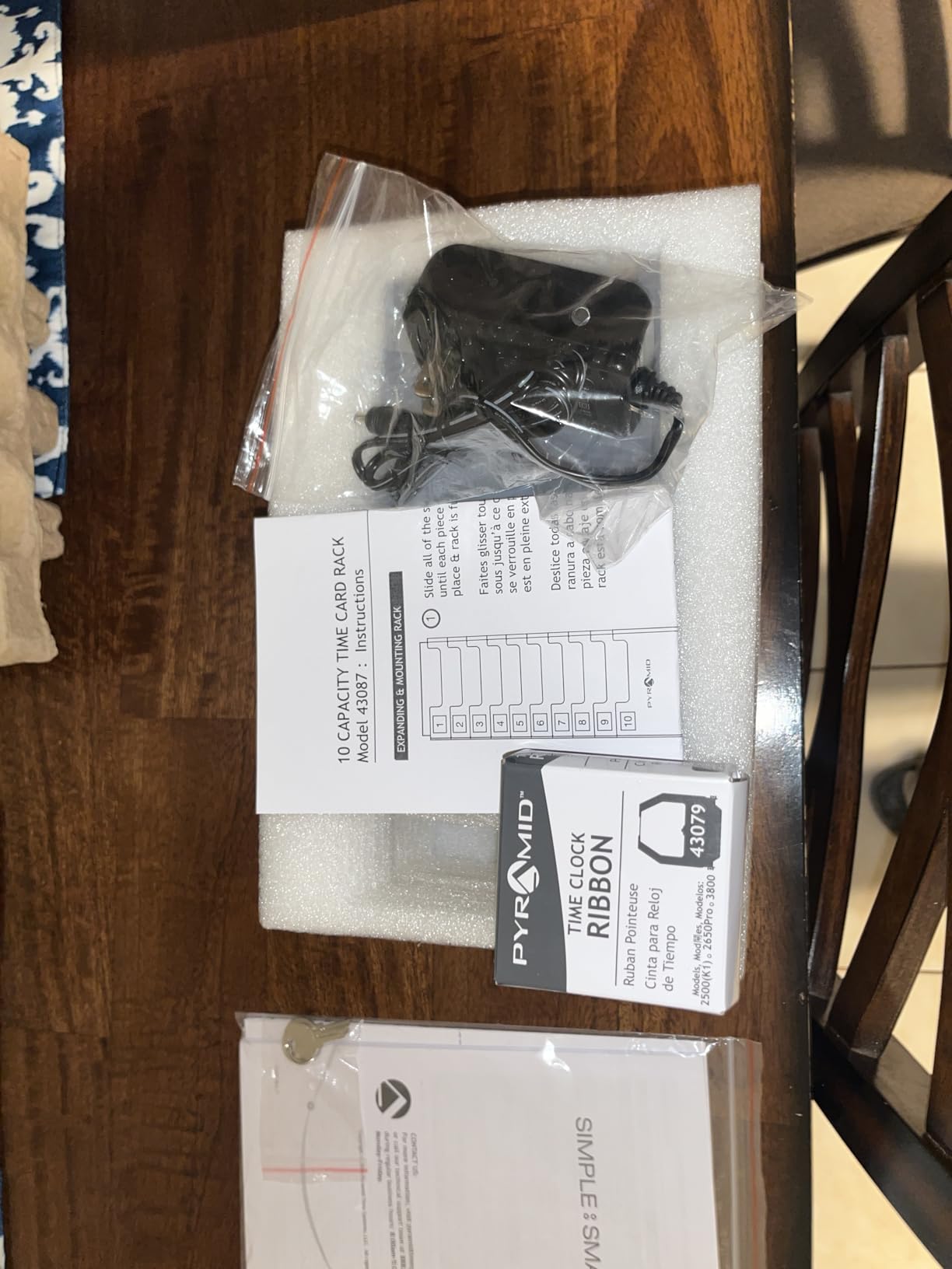 Pyramid Time Systems 2500 Auto-Aligning Time Clock Bundle [2500K1] | Auto-aligning punch, backlit LCD, 12/24hr format, DST reset, wall or desk mount, unlimited employees customer photo 1