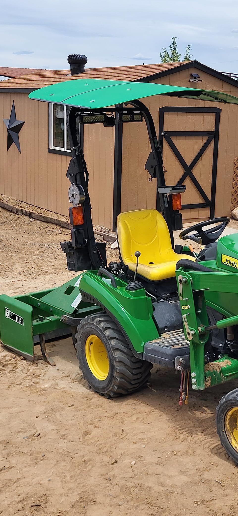 ECOTRIC Tractor Canopy Top for ROPS 48-3/8