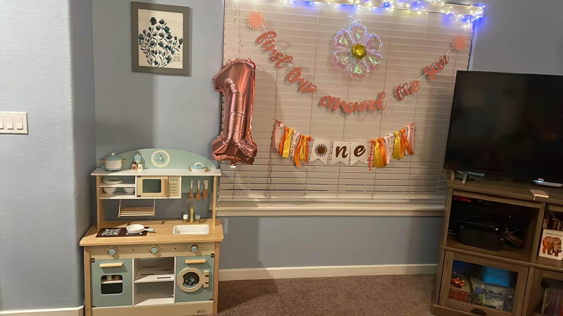 ROBUD Wooden Play Kitchen Set for Kids, Pretend Kitchen Toy | Realistic wooden kitchen playset with stove, oven, microwave, sink and accessories for imaginative pretend cooking fun. customer photo 1
