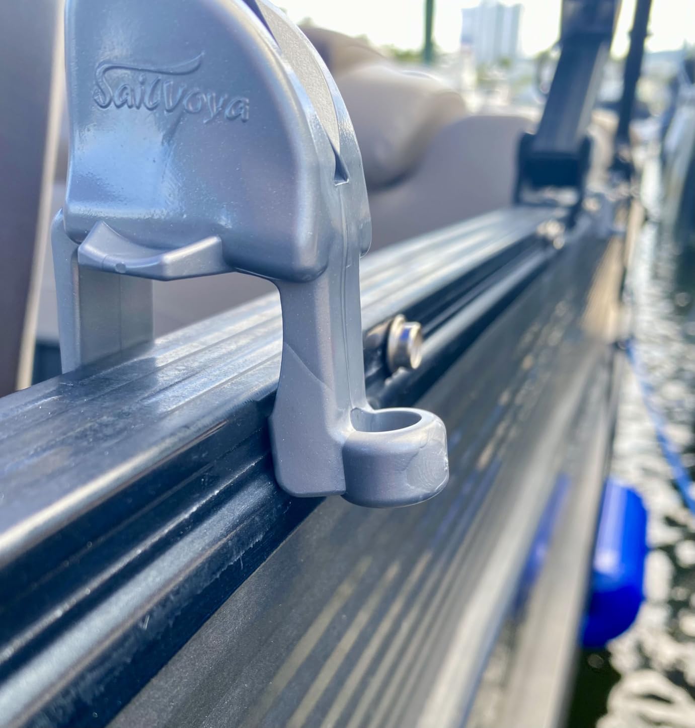 Boat Fender Clips, Adjustable Pontoon Boat Square Rail Fender Cleats/Clips/Hangers for Pontoon Bumpers, Pontoon Boat Accessories for Bumpers customer photo 2