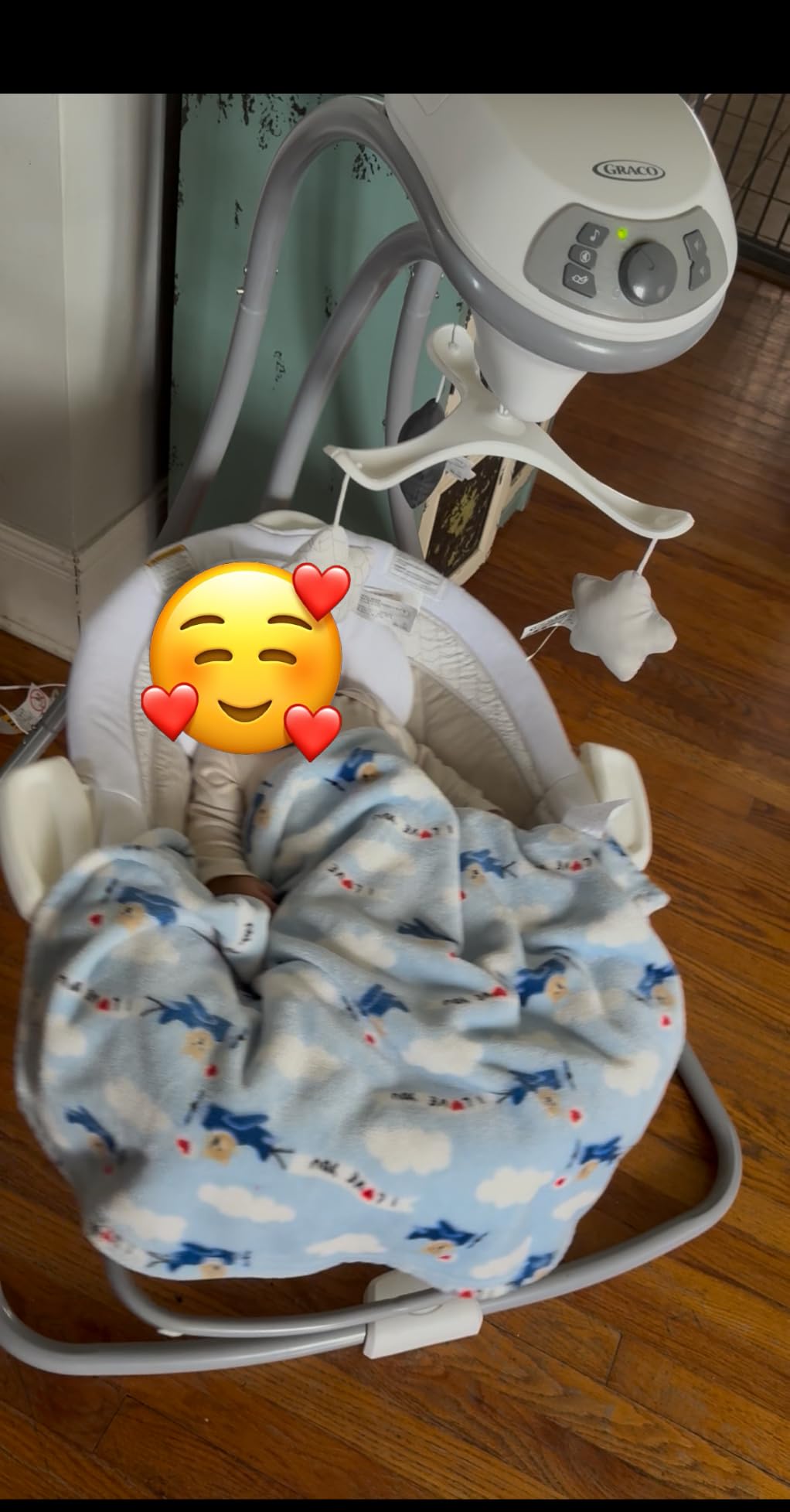 Graco DuetConnect LX Portable Baby Swing and Bouncer, Multi-Direction Baby Bouncer Seat, Multiple Swing Speeds, Redmond customer photo 2