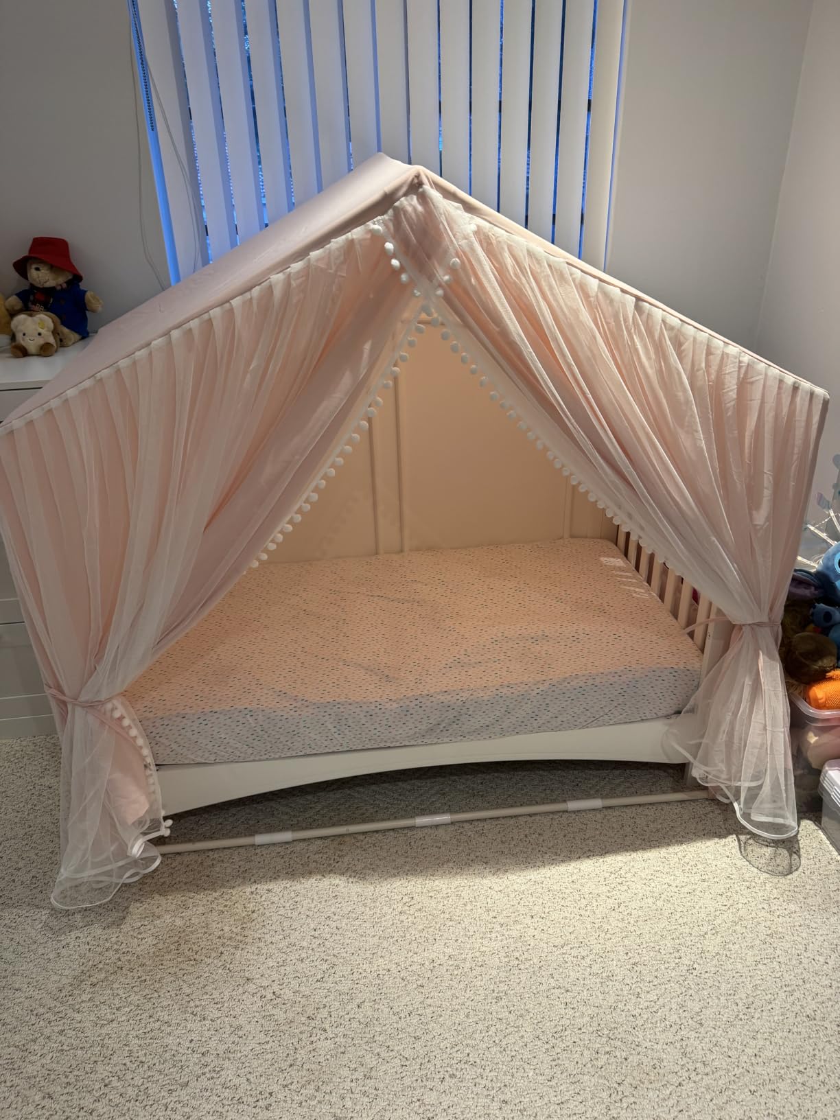 Kids Tent Indoor Playhouse, Kids Play Tent Kid Playhouse Toys Toddler Tent | Razee Large Play House with Pennant Banners, Kid Toys for Boy Girl Birthday House Gift - Neutral Colors, 49.5*35.5*49.5