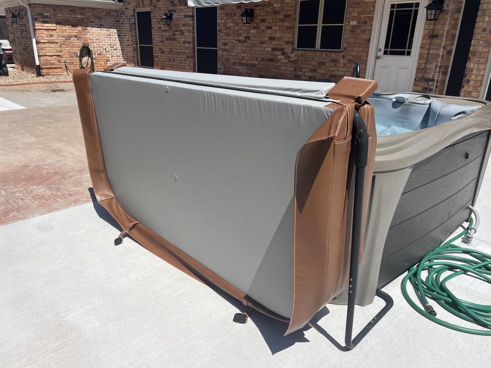 MySpaCover Custom-Made Hot Tub and Spa Cover Replacement | High-Density EPS Foam Insulation | HydroTex 600D or Marine Vinyl | Any Shape and Size up to 96 x 96 in. | 5-Year Warranty customer photo 2