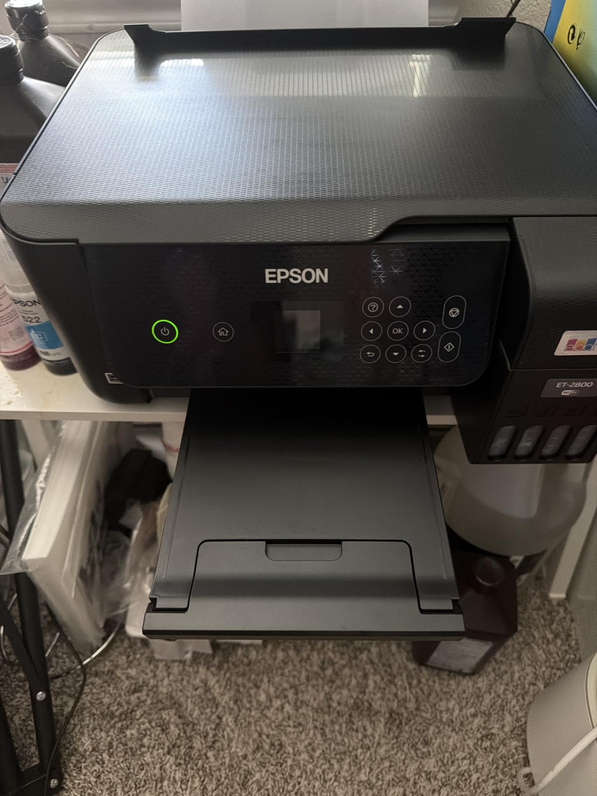 EcoTank ET-2800 Wireless Color All-in-One Supertank Printer - Black | Cartridge-free print, scan, copy; up to 10 ppm, borderless photo printing; ideal for home and everyday use customer photo 2