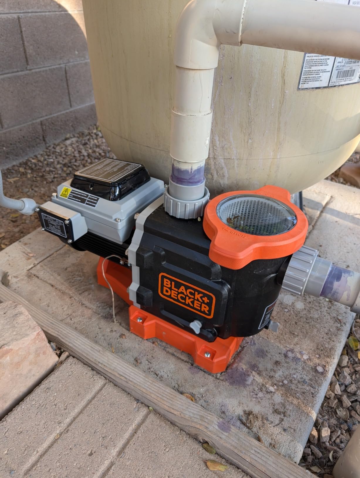 BLACK+DECKER 1.5 HP Variable Speed In Ground Pool Pump - WiFi Enabled, Energy Star Certified, Dual Voltage (115V/230V) customer photo 1