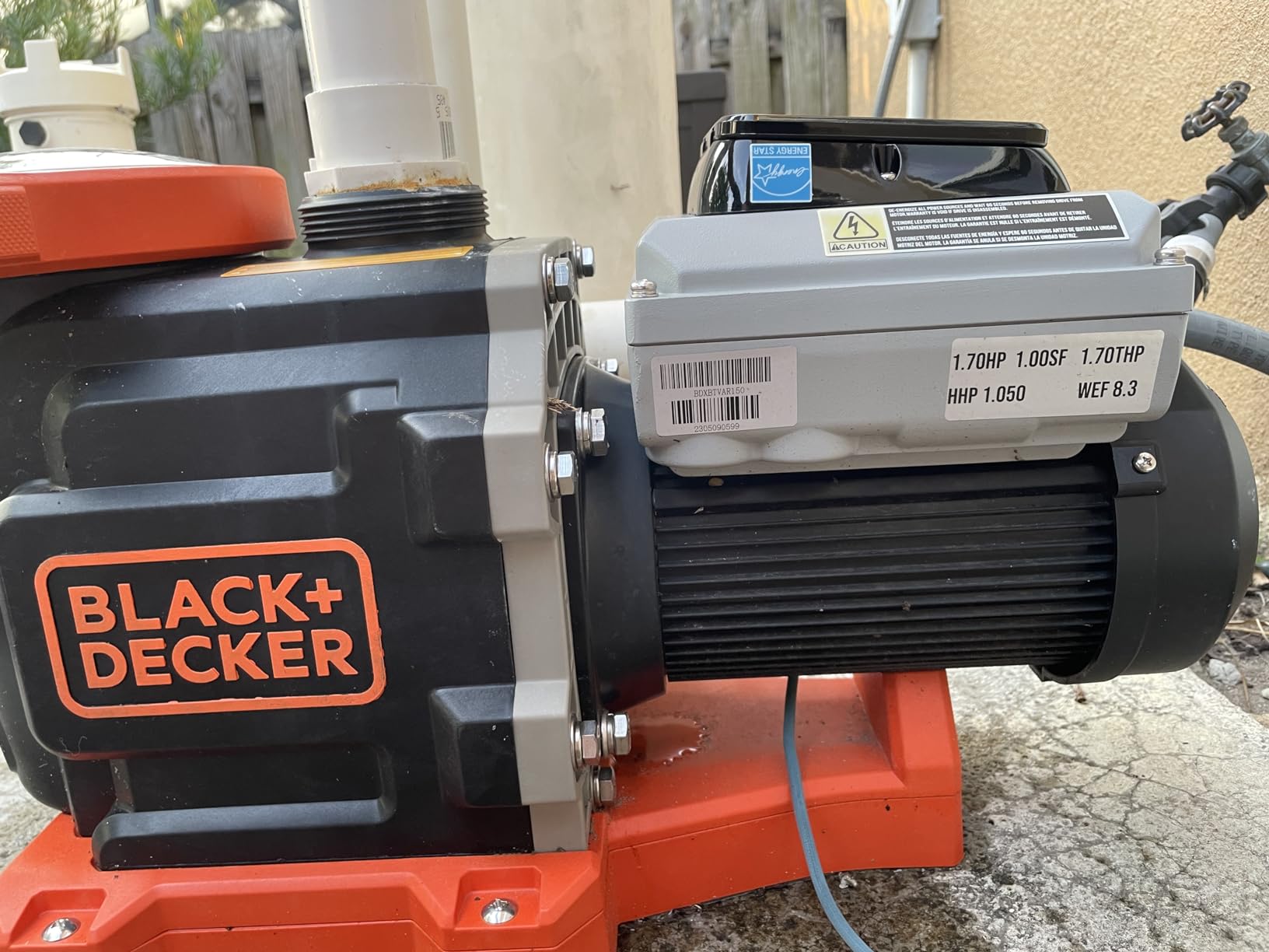 BLACK+DECKER 1.5 HP Variable Speed In Ground Pool Pump - WiFi Enabled, Energy Star Certified, Dual Voltage (115V/230V) customer photo 2