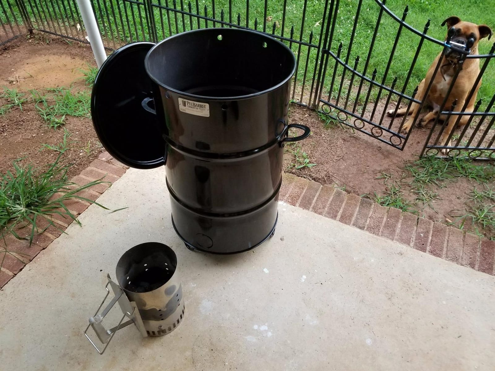 Pit Barrel Cooker XL Package 22.5 Inch Drum Smoker | Porcelain Coated Steel Drum BBQ Grill, 16 Stainless Steel Hooks, 3 Hanging Rods customer photo 1