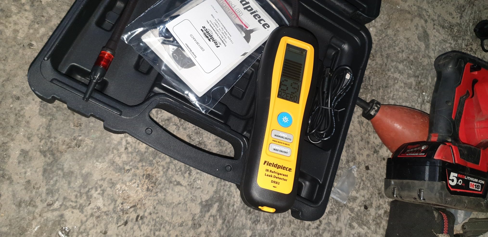 Fieldpiece - DR82 Infrared Refrigerant Leak Detector - Ultra-Sensitive Leak Sniffer with Large, Backlite LCD Screen - Lightweight HVAC Tool customer photo 1
