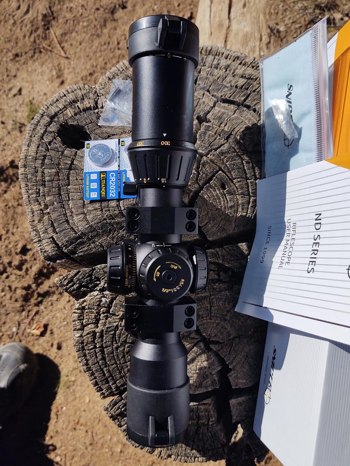 Sniper Crossbow Scope 1.5-5X33 300~450 FPS (ND1.5-5X33CB) | 20-100 Yards, R/G/B Illuminated customer photo 1