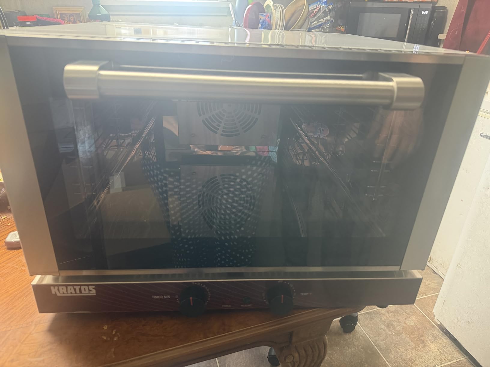 Kratos Commercial Countertop Oven | Half-Size Electric Convection Oven | Holds Four Half Size Sheet Pans | 1.5 Cubic Ft. | ETL Certified | 120V, 1600W (29M-002) customer photo 1