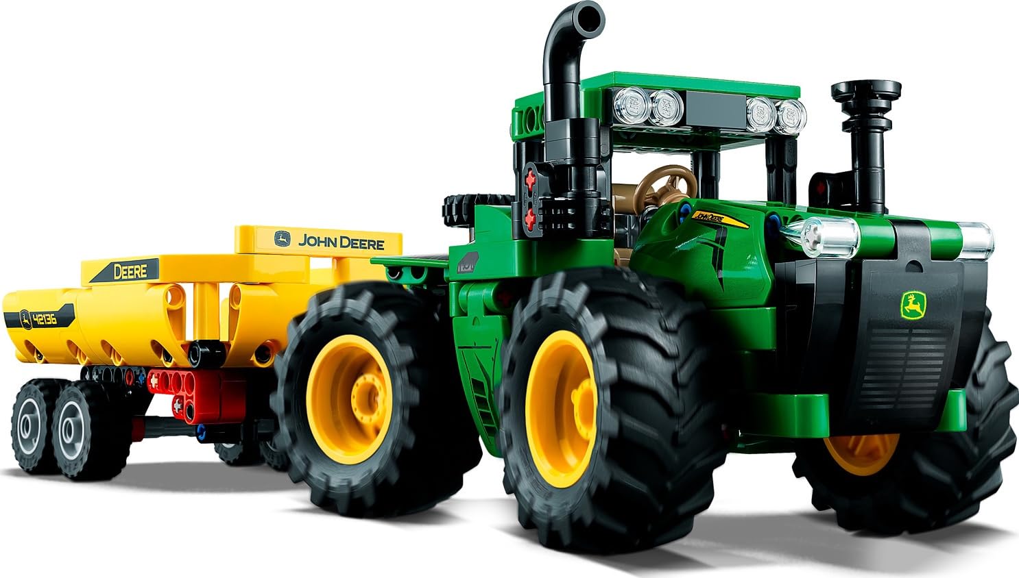 LEGO Technic John Deere 9620R 4WD Tractor Toy 42136 Building Toy - Collectible Model with Trailer, Featuring Realistic Details, Construction Farm Toy for Kids Ages 8+ customer photo 1