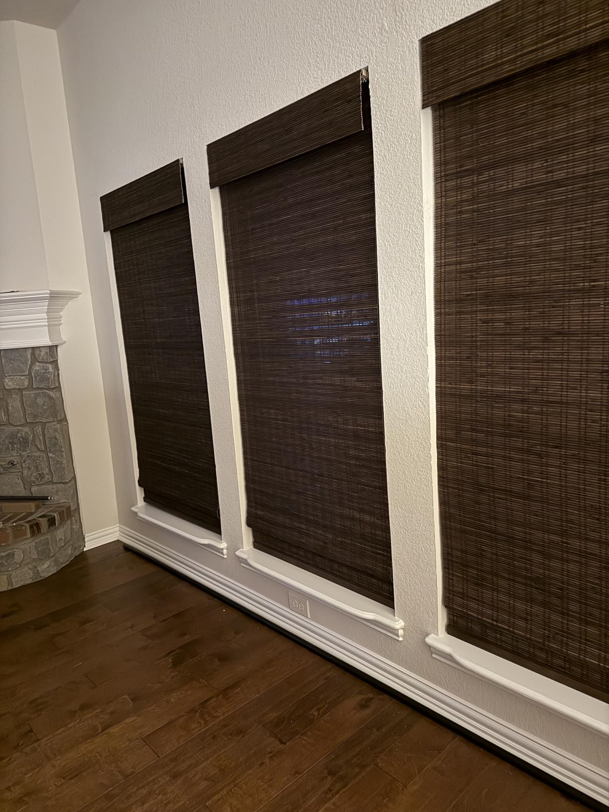 ARLO BLINDS Bamboo Roman Shades w/Valance 30