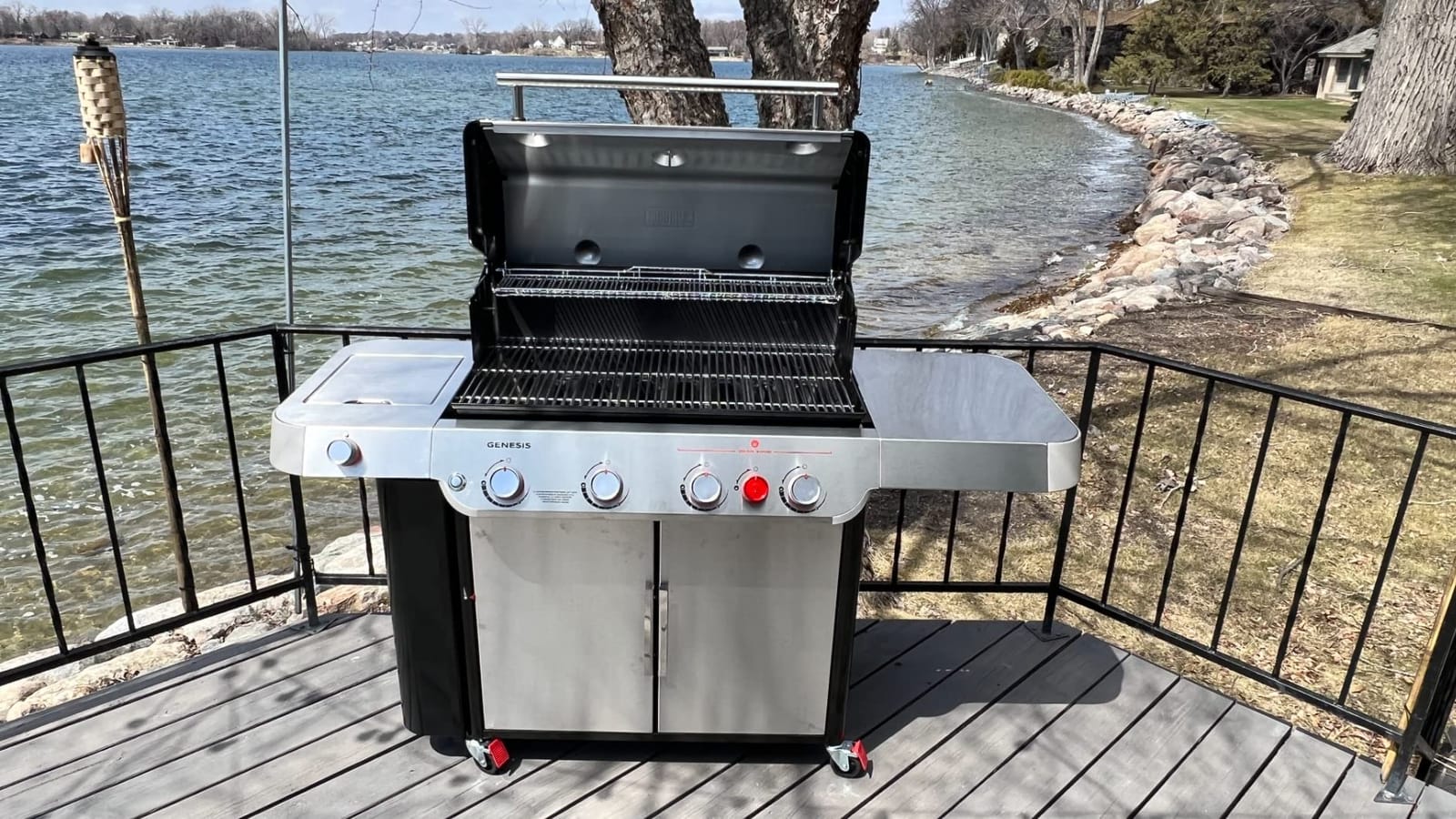 Weber Genesis S-435 Gas Grill, 4 PureBlu Burners, Stainless Steel, Propane customer photo 2