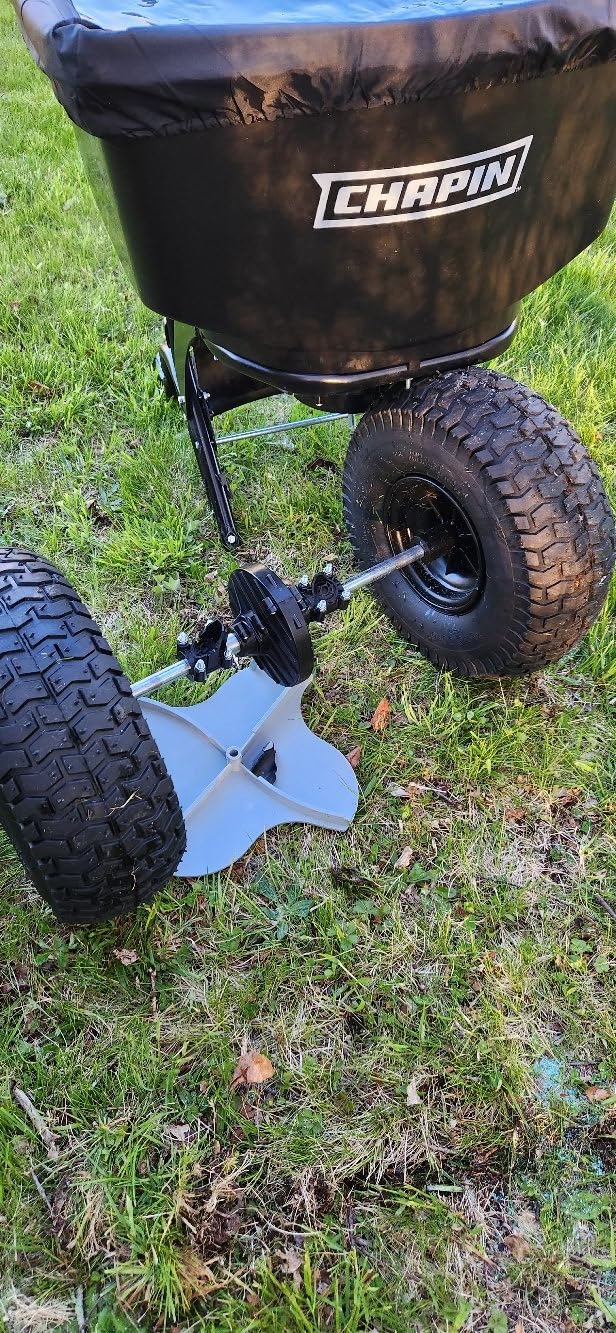 CHAPIN 8622B TurfPro Tow-Behind Turf Spreader, Auto-Stop, Dual Impeller | Tow behind an ATV, UTV or lawn tractor with auto-stop, dual impellers and 11 gate settings for seed and fertilizer customer photo 2