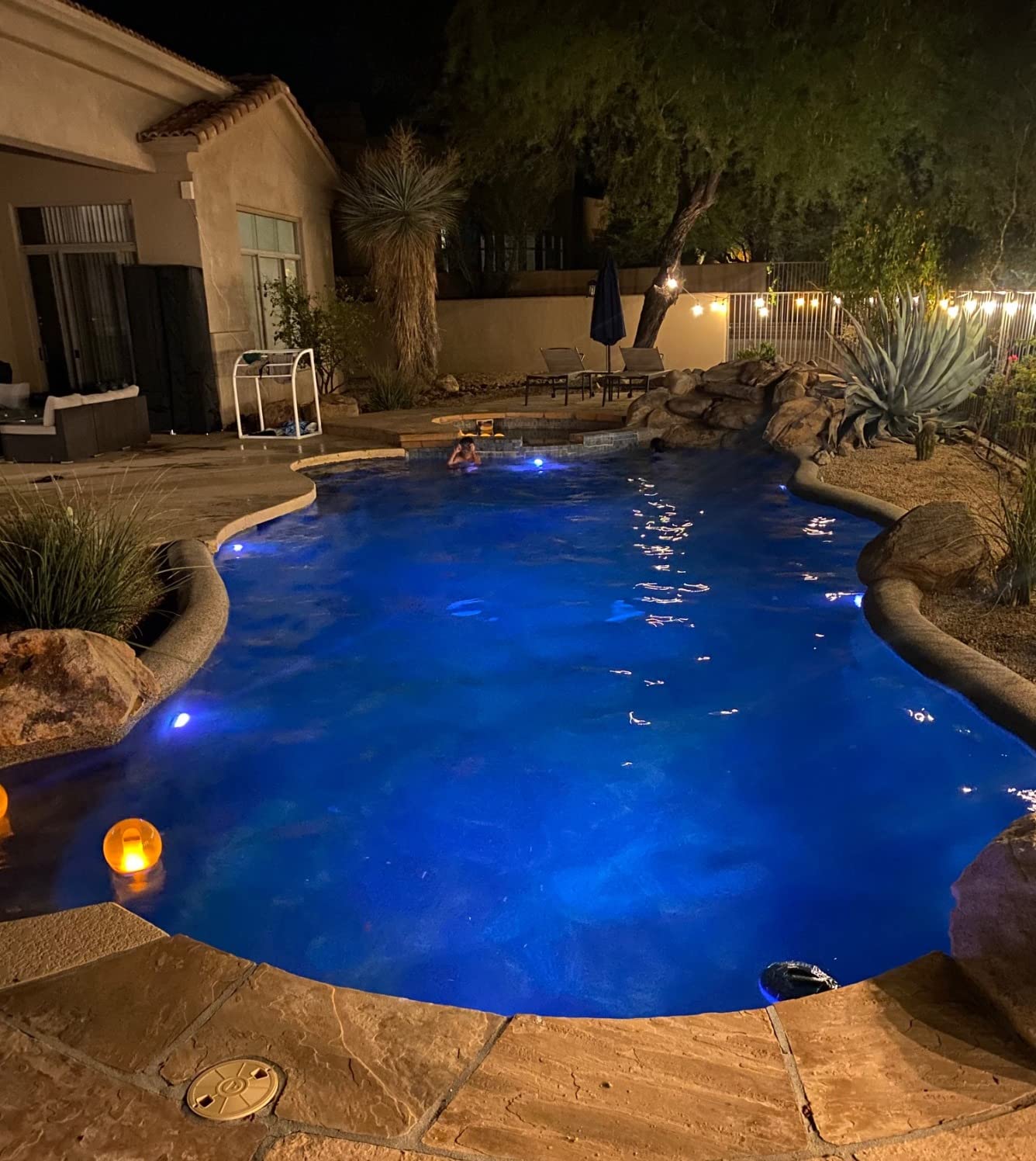 Pool Lights for Above Ground Pools, Inground Pools Waterproof | Rechargeable Battery LED Color Changing Lamp Magnetic Floating Submersible Lights customer photo 1