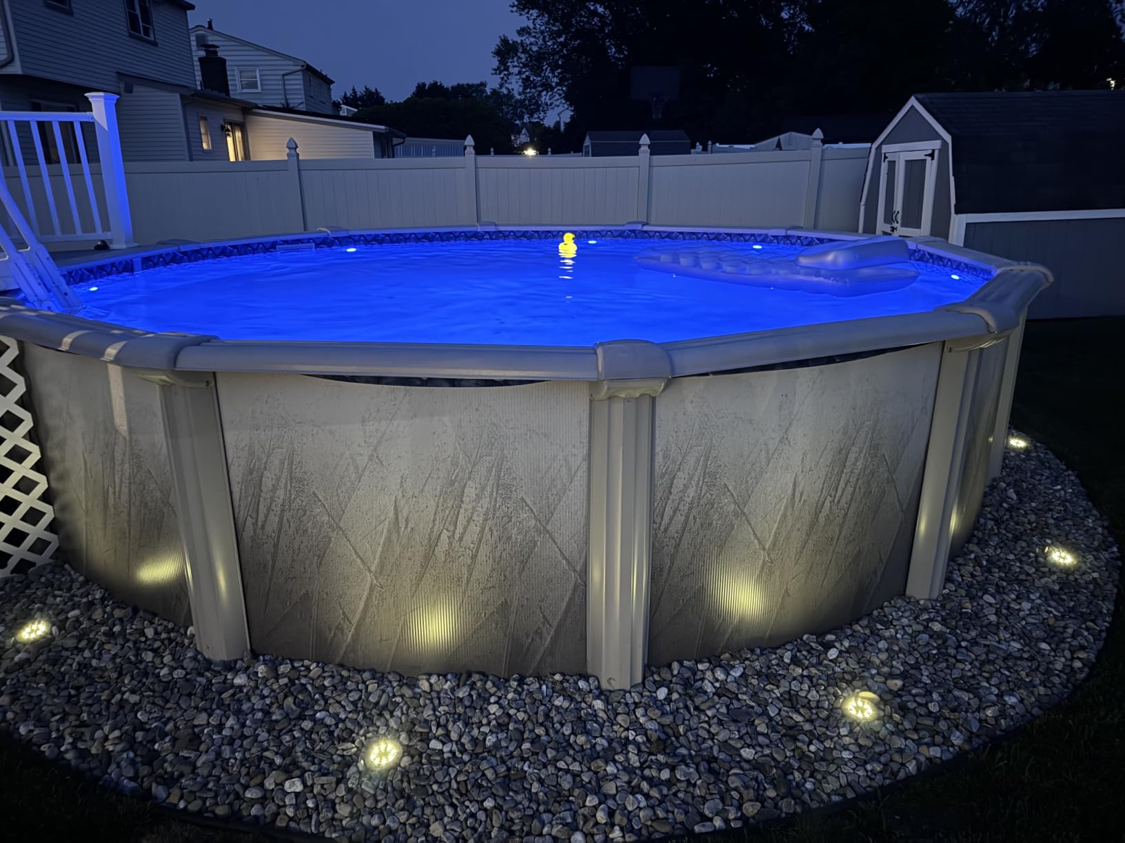 Homly Rechargeable Submersible Pool Lights with Remote, Waterproof Underwater Charging Battery Operated Controlled 16 Color Changing LED with Magnet Floating Lights Pool Pond Decoration 4 Pack customer photo 1