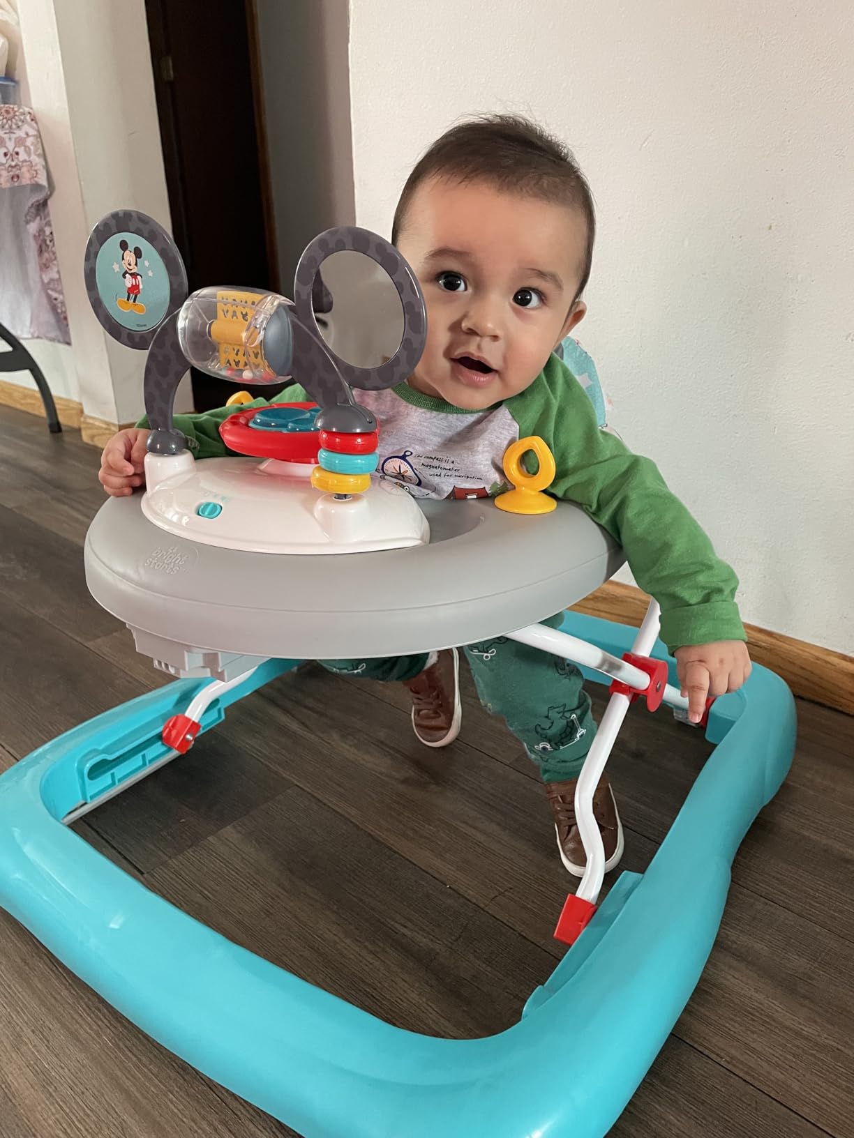 Bright Starts Disney Baby Mickey Mouse Original Bestie 2-in-1 Baby Activity Walker customer photo 2