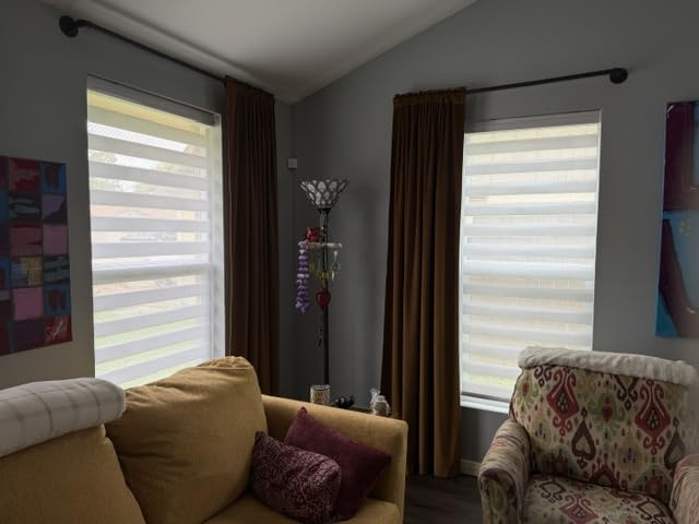 Joydeco Cordless Zebra Blinds for Indoor Windows, 35