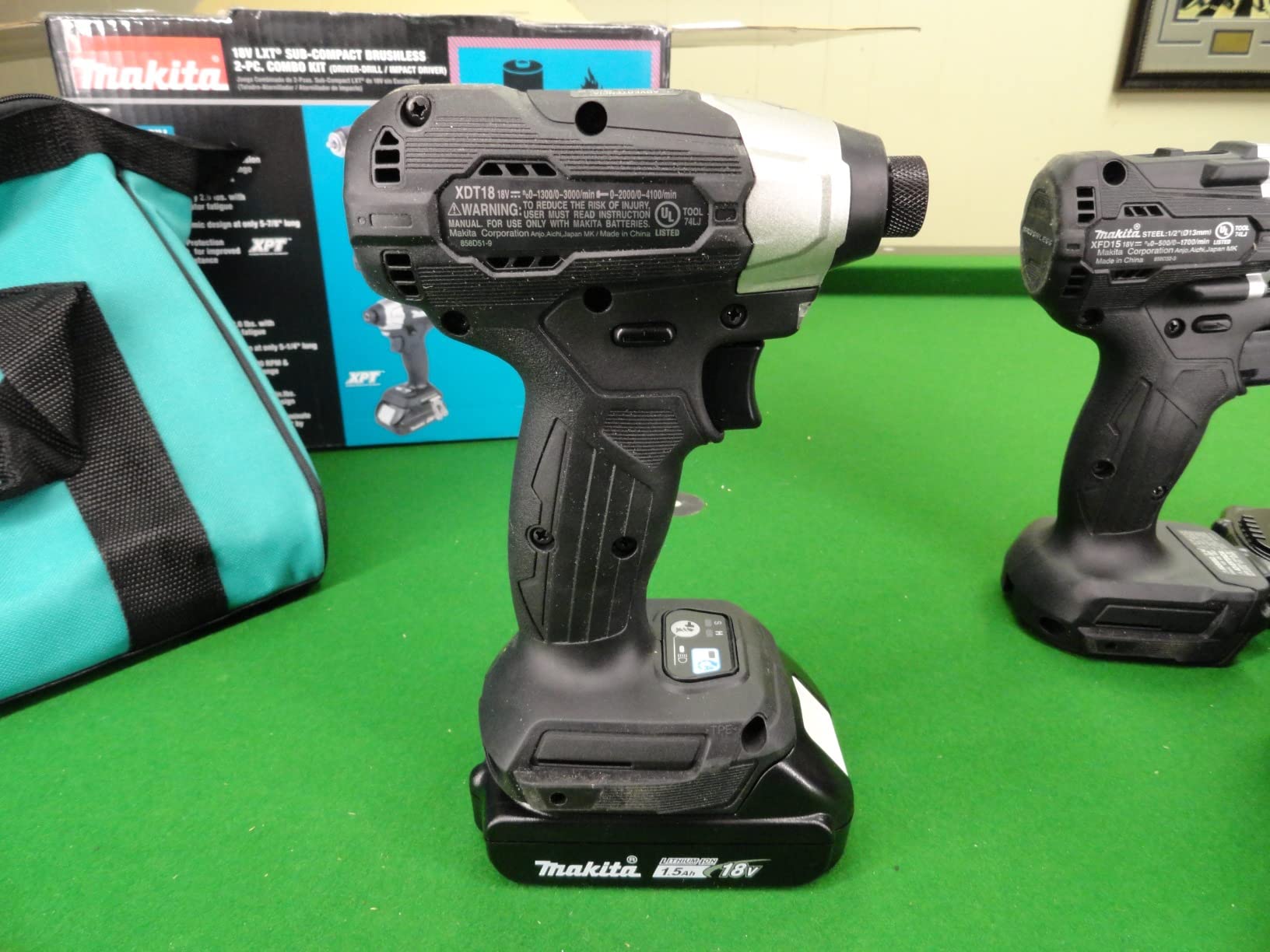 Makita CX203SYB 18V LXT Lithium-Ion Sub-Compact Brushless Cordless 2-Pc. Combo Kit (1.5Ah) customer photo 2
