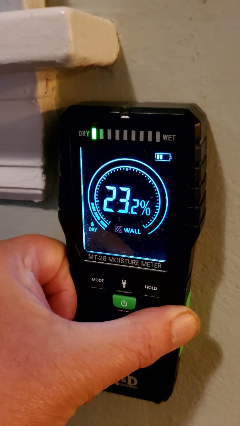 RDINSCOS Pinless Moisture Meter for Walls and Wood | Non-Destructive, For Masonry, Flooring, Digital Moisture Tester, Built in Flashlight, Humidity Tester customer photo 2