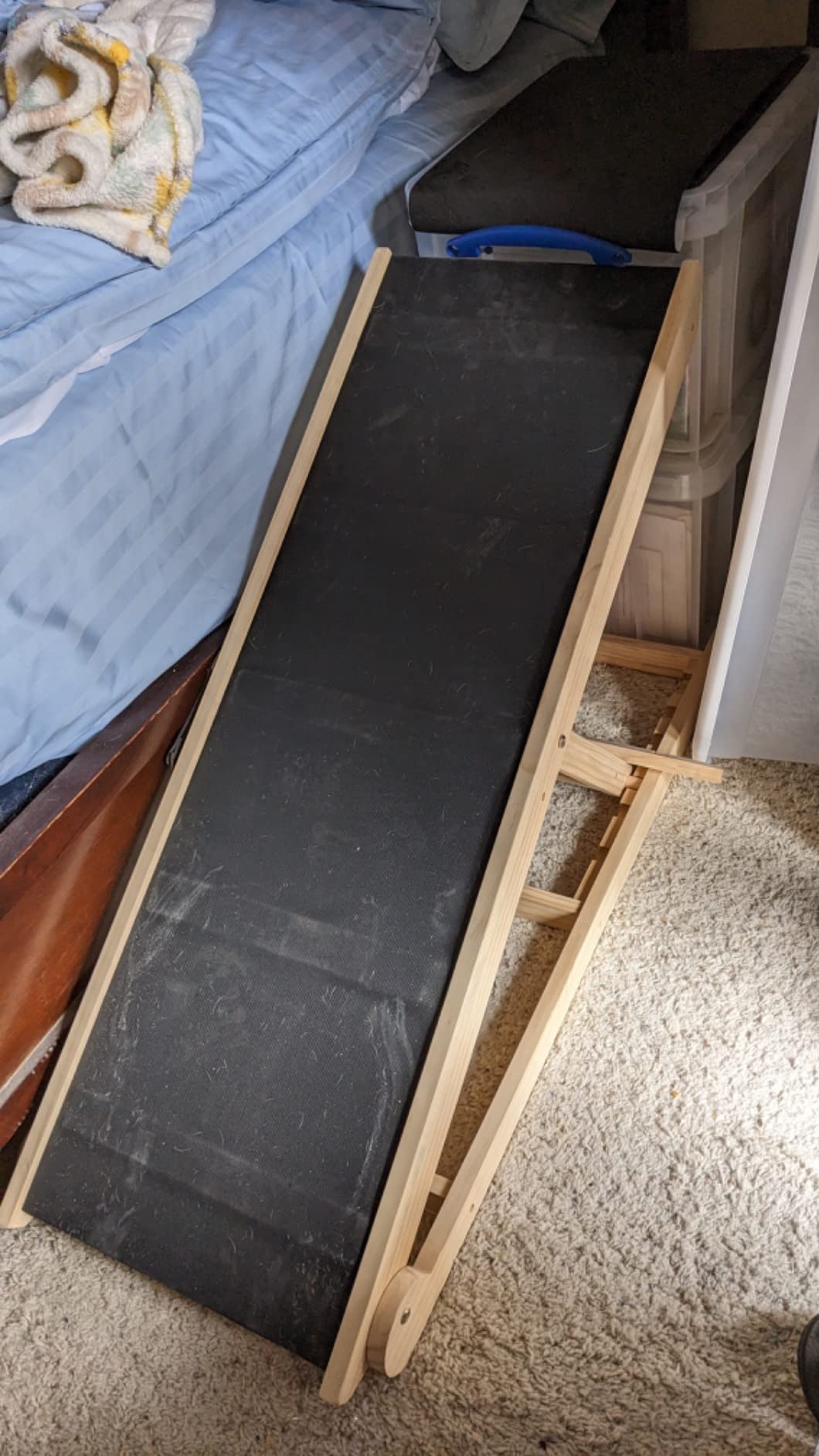 Woohoo Dog Ramp for Couch & Bed, Adjustable Wooden Ramp for Dogs | non-slip Rubber Surface, 41