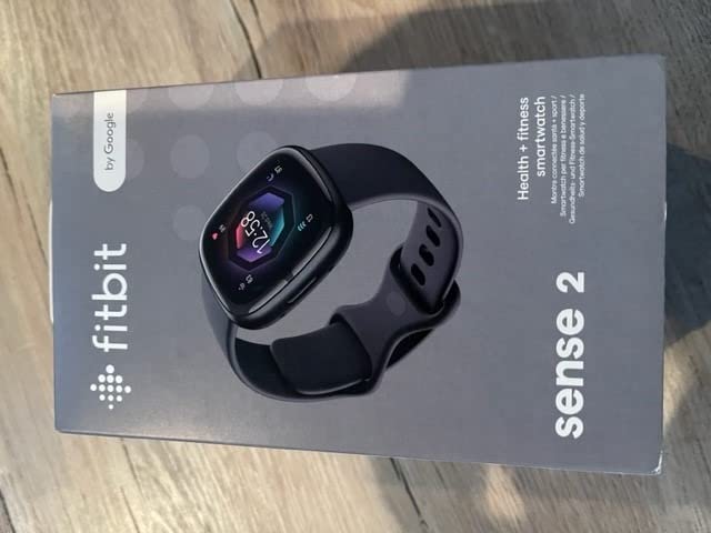 Sense 2 Health and Fitness Smartwatch - Shadow Grey/Graphite | with Stress and Sleep Tools - 3-Month Google Health Premium Membership Included - ECG App, SpO2, 24/7 Heart Rate, and GPS customer photo 1