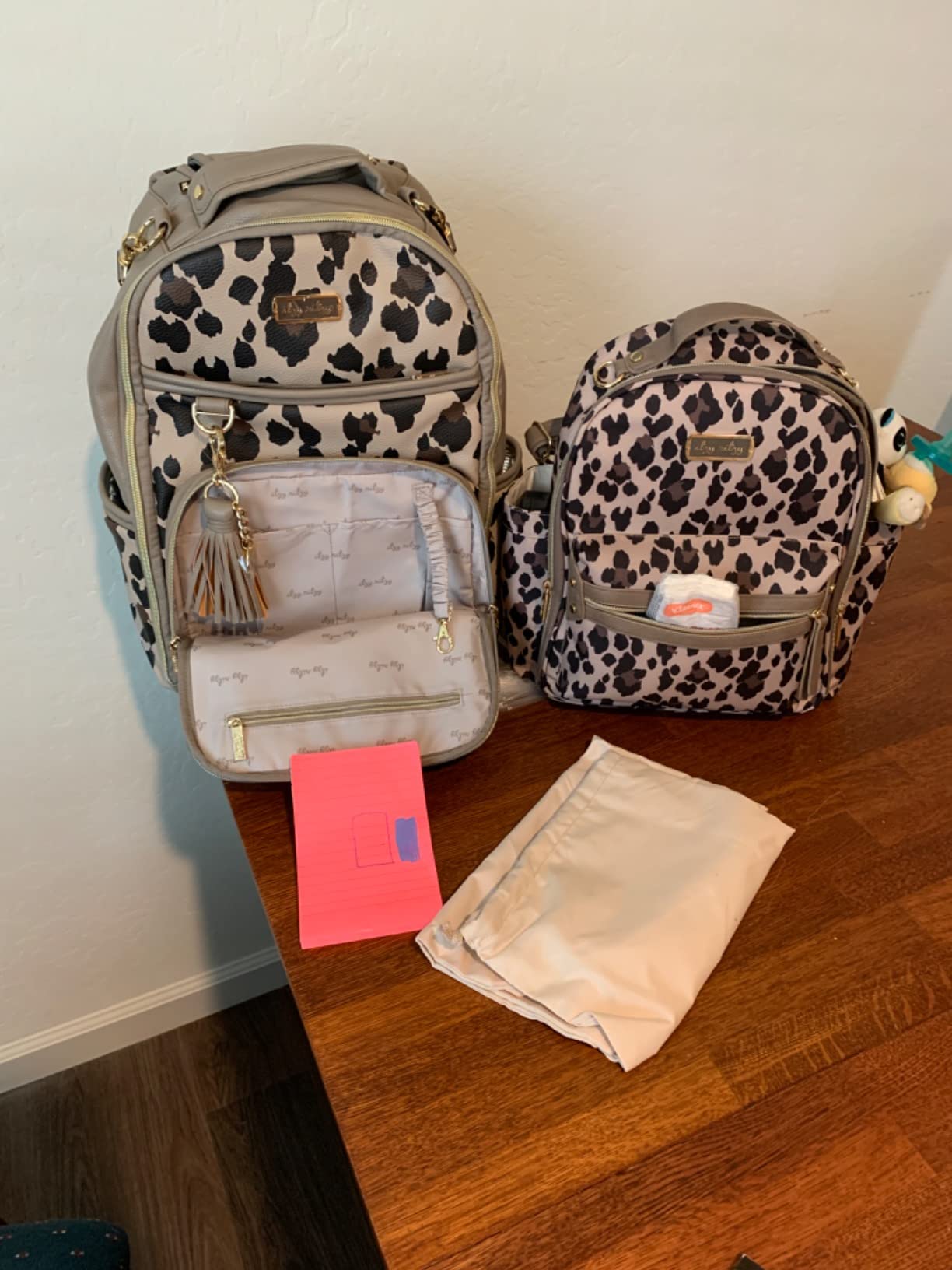 Itzy Ritzy Boss Plus Large Diaper Bag Backpack with 19 Pockets (Cognac) | Includes 2 Insulated Bottle Pockets, Changing Pad, Stroller Clips, Comfortable Padded Straps, Easy-to Clean, Travel-Ready customer photo 1