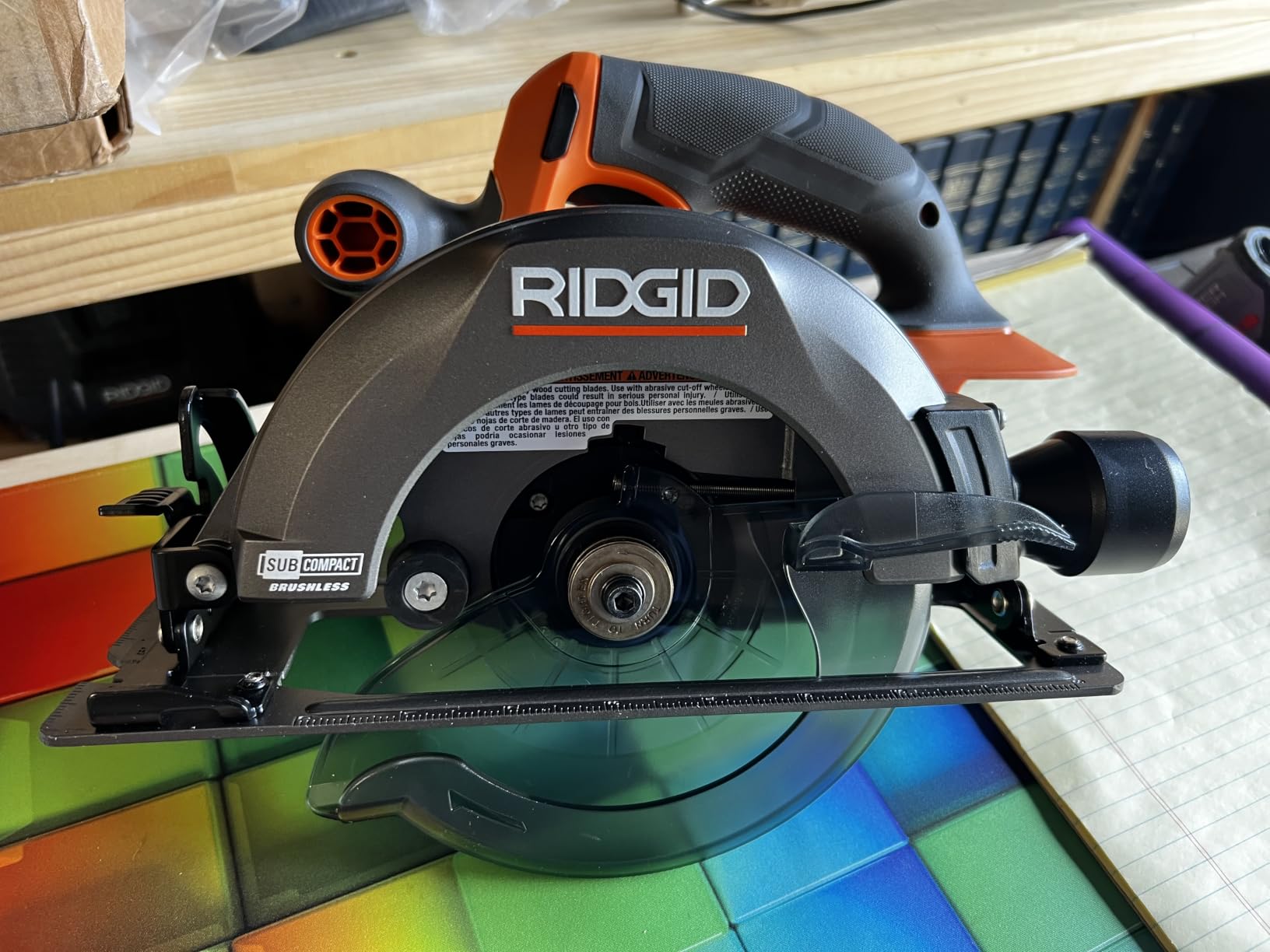 RIDGID 18V SUBCOMPACT BRUSHLESS Cordless 6-1/2 in. Circular Saw (Tool Only) R8656B customer photo 1