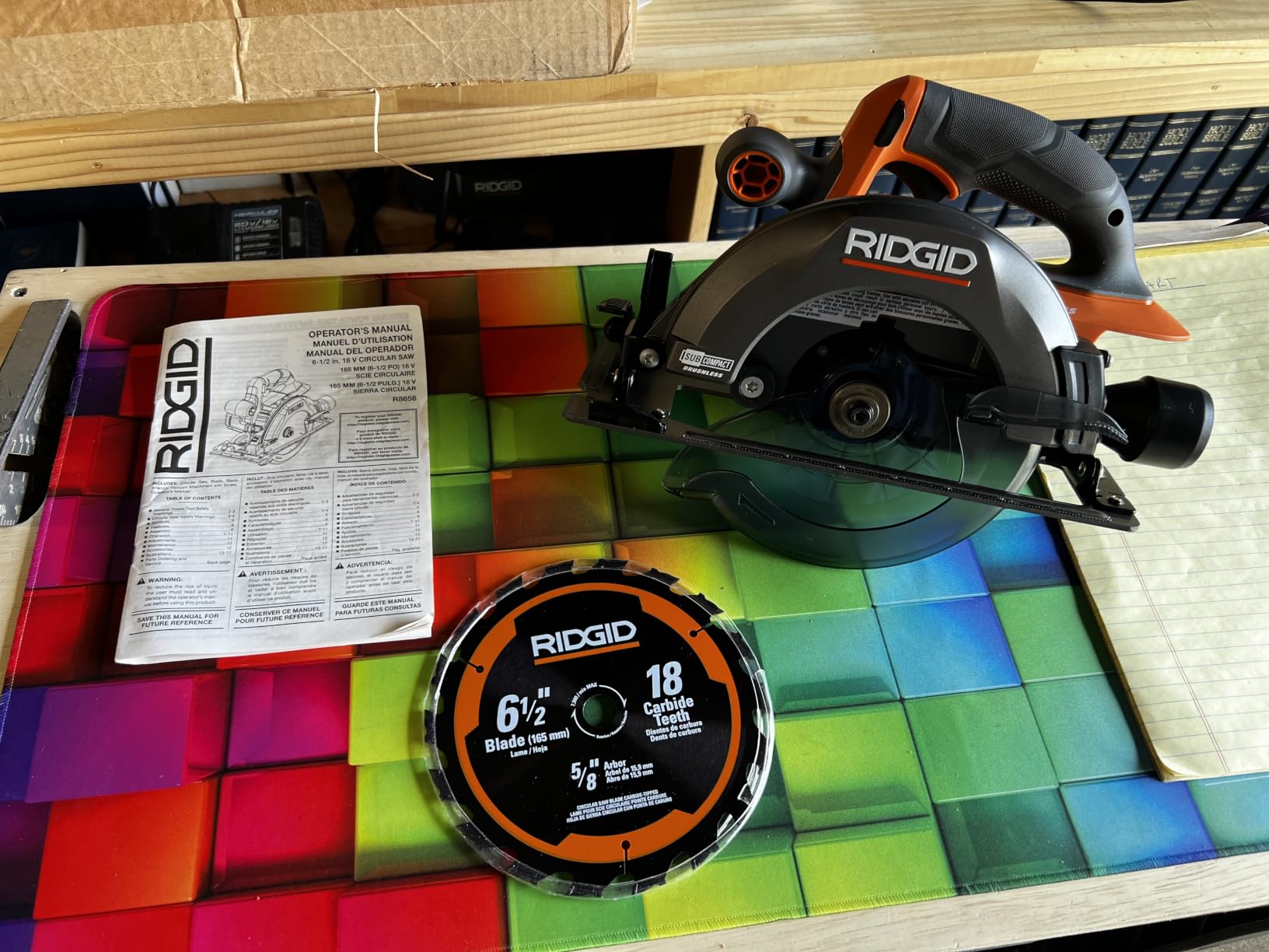 RIDGID 18V SUBCOMPACT BRUSHLESS Cordless 6-1/2 in. Circular Saw (Tool Only) R8656B customer photo 2