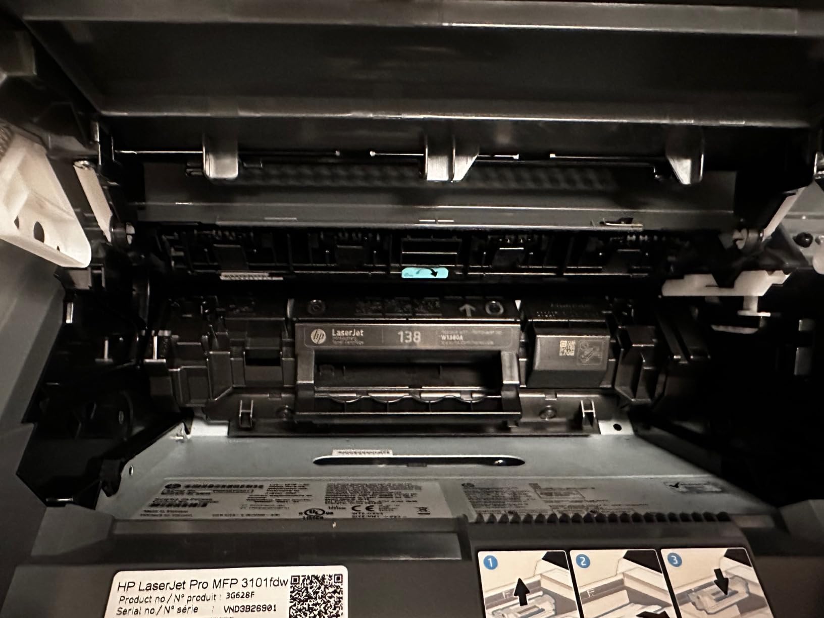 LaserJet Pro MFP 3101fdw Wireless Black & White All-in-One Laser Printer, Scanner, Copier, Fax, Best-for-Office (3G628F) customer photo 1