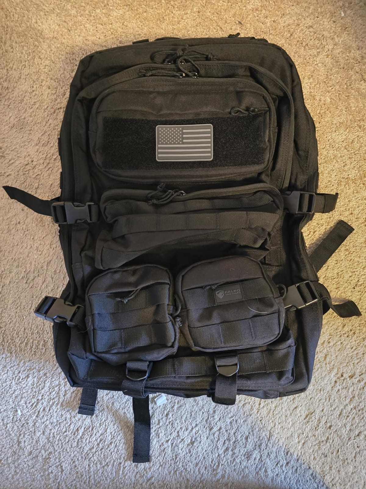 Falko Tactical Backpack for Men and Women 50L Backpack 2.4x Stronger Large Military Molle Rucksack, Bugout Backpack Outdoors customer photo 1