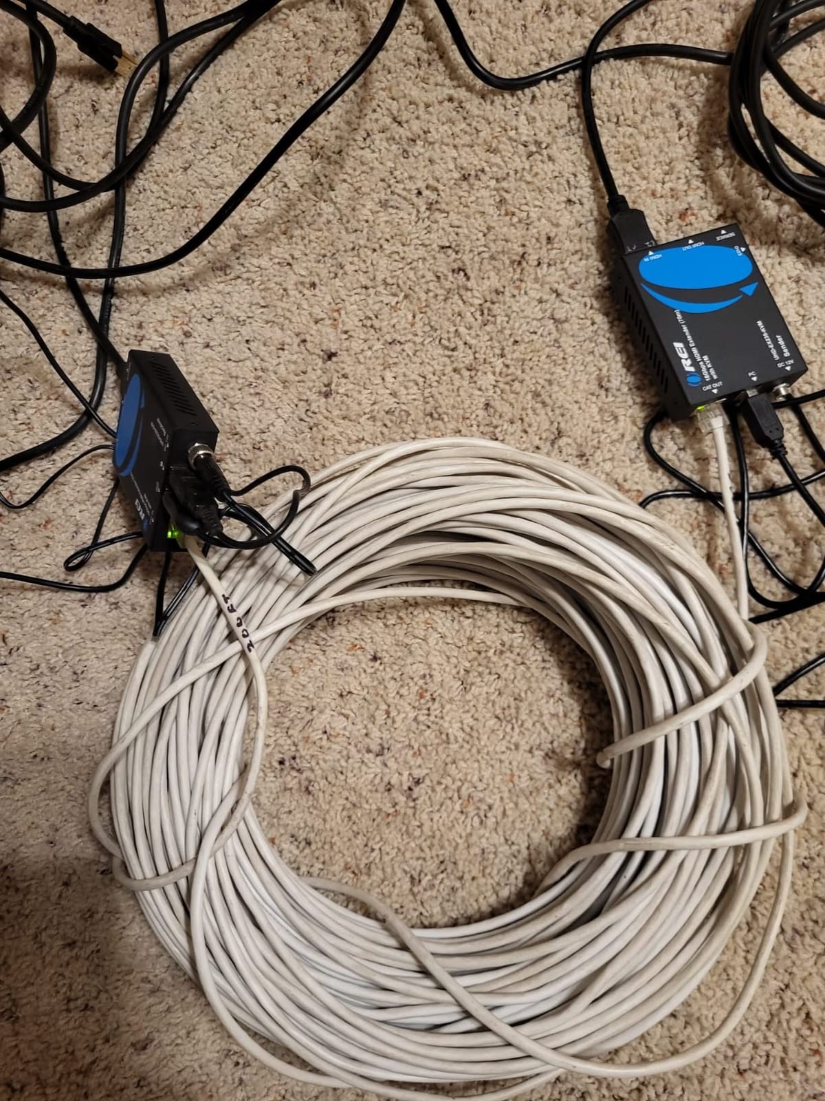 OREI KVM 4K HDMI Over Ethernet Extender Balun Over CAT6/7 Cable 4K@60Hz Upto 230 Feet - 2 USB 1.1 Ports, Supports Keyboard and Mouse USB HDMI Loop Out, Power Over Cable customer photo 1