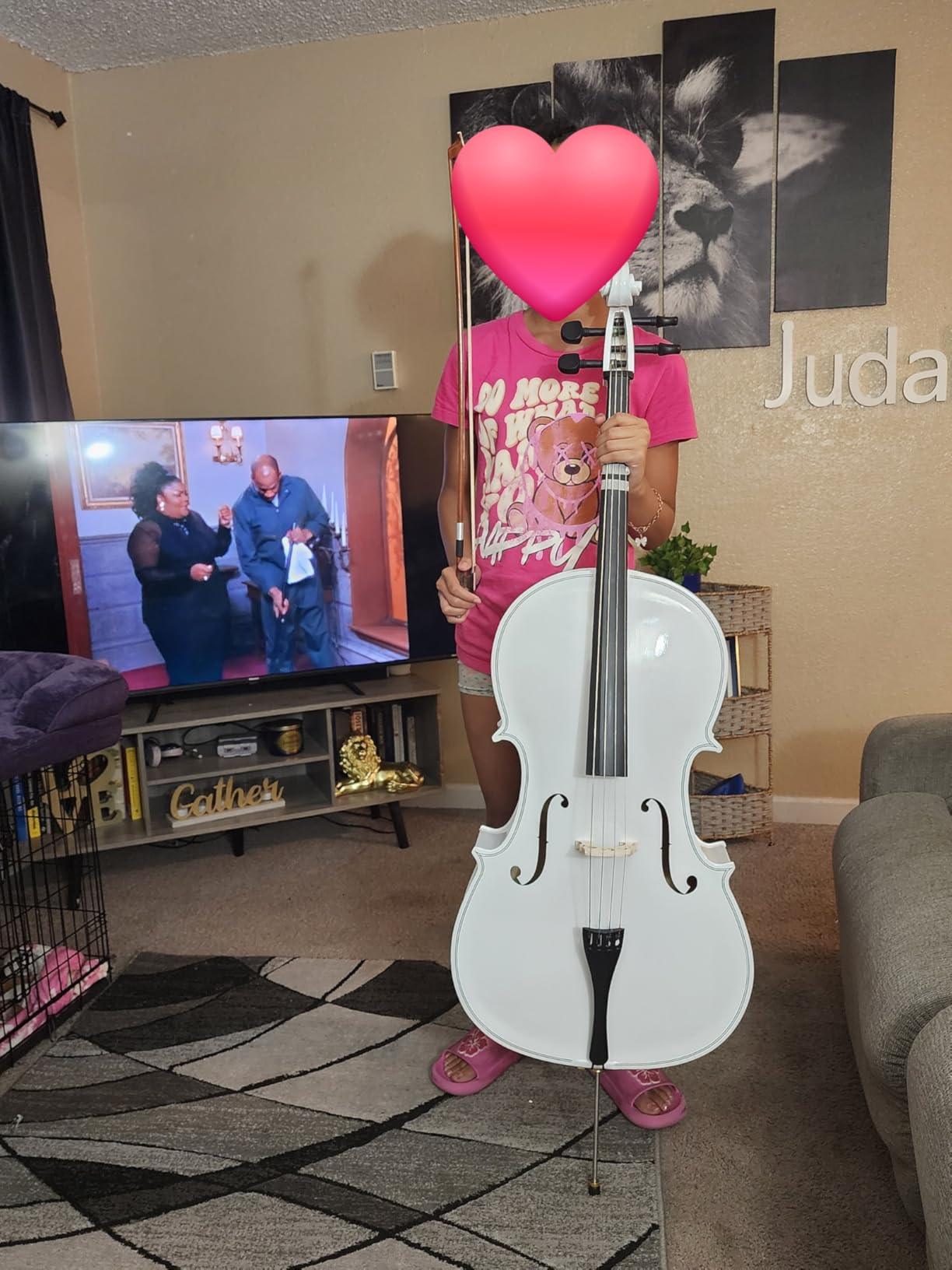 Ktaxon Full-Size Cello, Beginner Cello 4/4, Acoustic Cello Kit | Full Equipment with Portable Bag, Bow, Bridge and Rosin for Beginners | Adults & Kids String Musical (Nature) customer photo 1