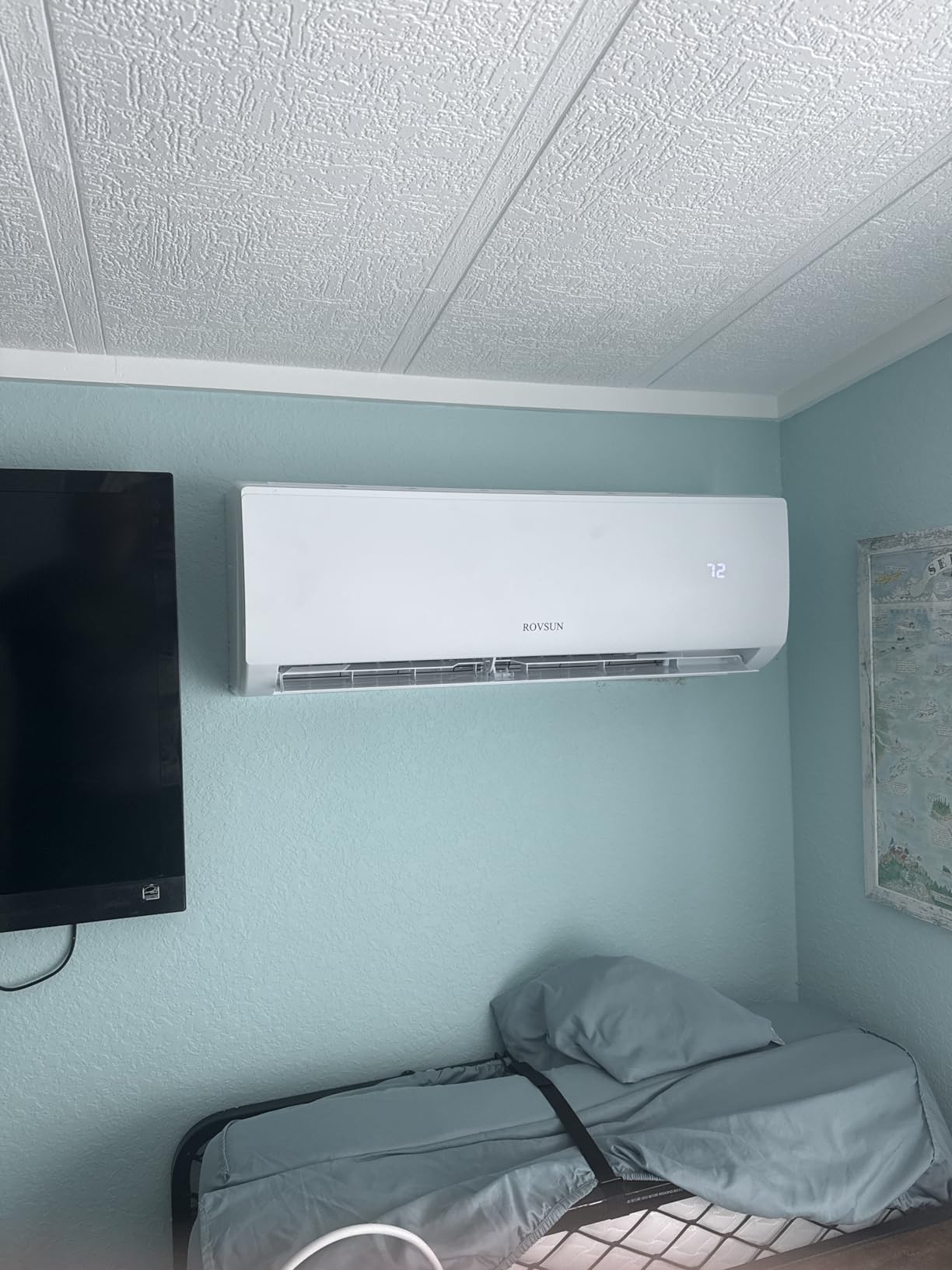 ROVSUN 9000 BTU Wifi Enabled Mini Split Air Conditioner & Heater with Inverter, 20 SEER2 Energy Saving 115V Ductless Split AC Unit with Pre-Charged Condenser, Heat Pump & Installation Kit customer photo 1