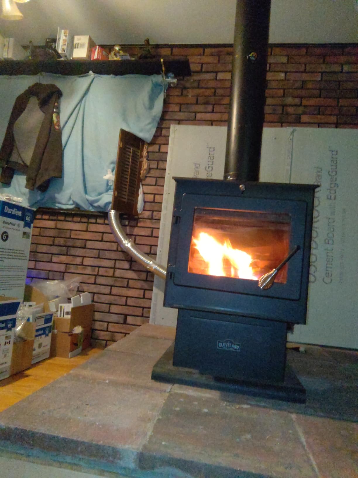 Cleveland Iron Works Huron Medium Wood Stove customer photo 1