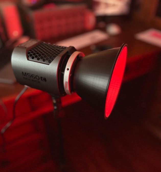 NEEWER MS60C RGBWW LED Video Light with 2.4G/App Control, 65W Metal Mini | RGB COB Continuous Output Lighting, Bowens Mount Handheld Spotlight, 2700K-6500K 8300lux CRI 97+/TLCI 98+ 17 Effects + RGBCW customer photo 2