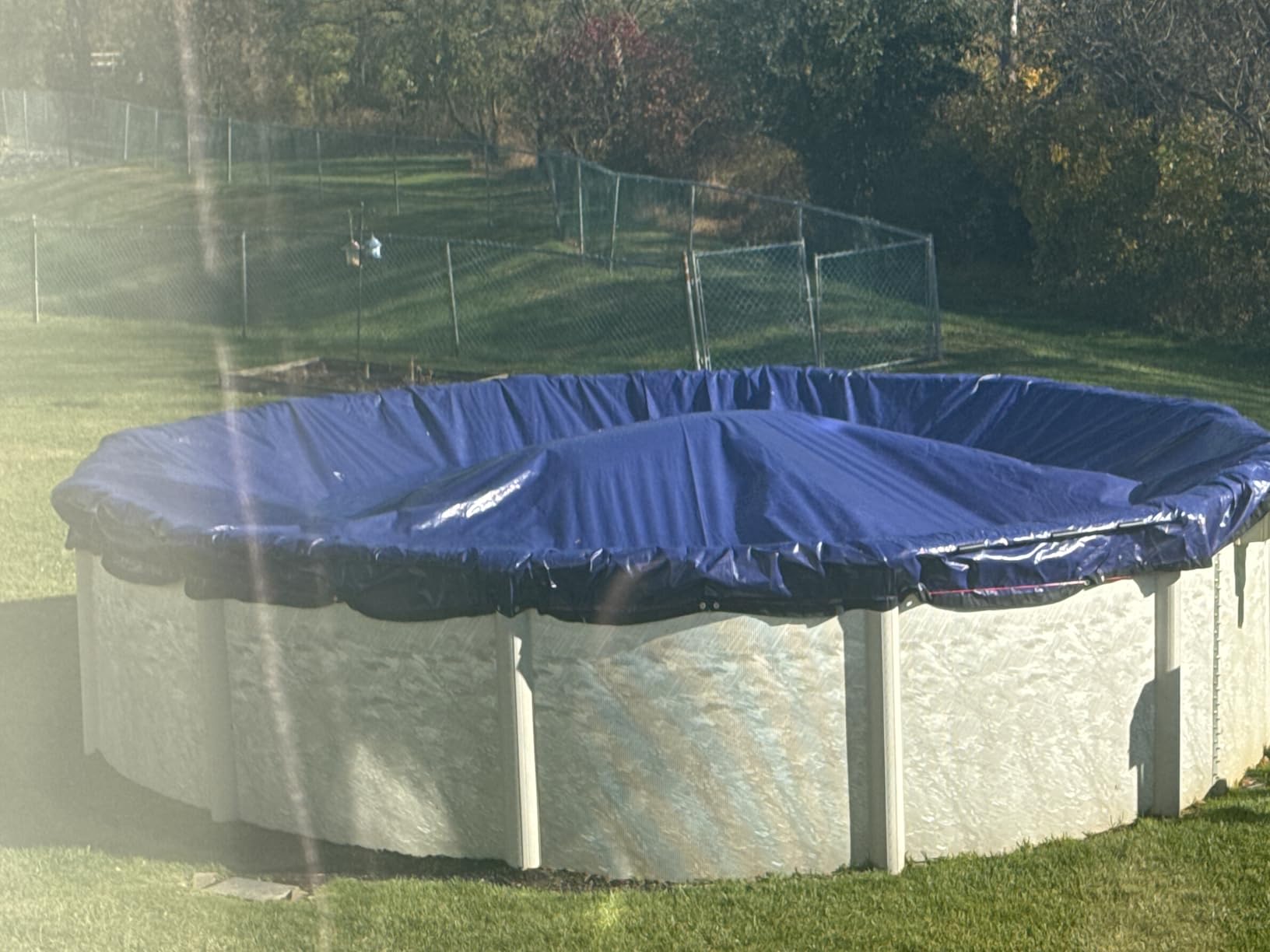 POOLHACKER 2026 Upgrade 24FT Round Winter Pool Cover for Above Ground Pools | 4 Foot Overlap, Extra-Thick 185 GSM Fabric, Handles -10F Weather, Windproof, Tear-Resistant, Waterproof, UV Protection customer photo 2